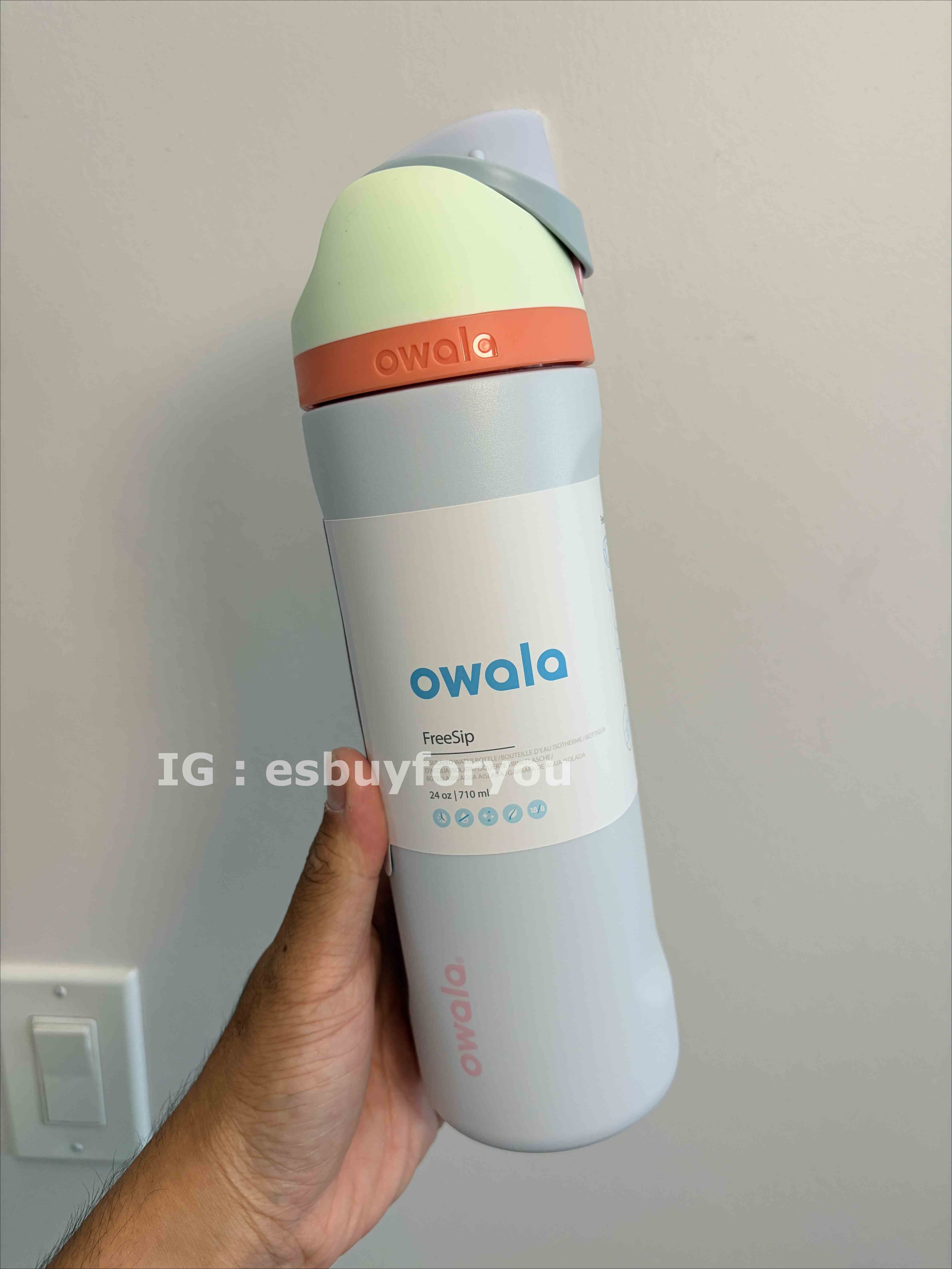 Owala (24oz) 不鏽鋼 FreeSip 水壺 (內有吸管) Beach House 海灘小屋