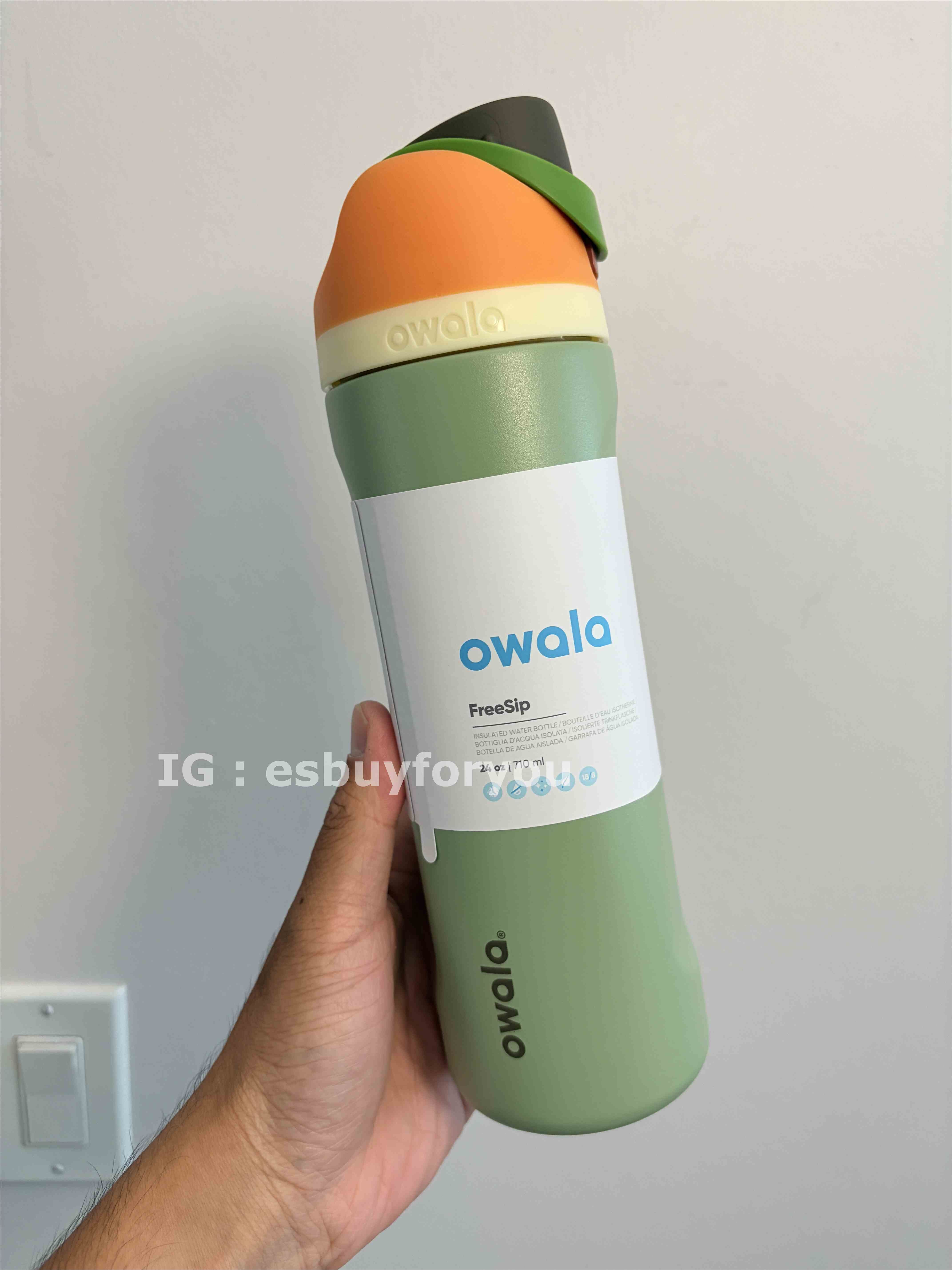 Owala (24/32oz) 不鏽鋼 FreeSip 水壺 (內有吸管) Camo Cool 潮流迷彩