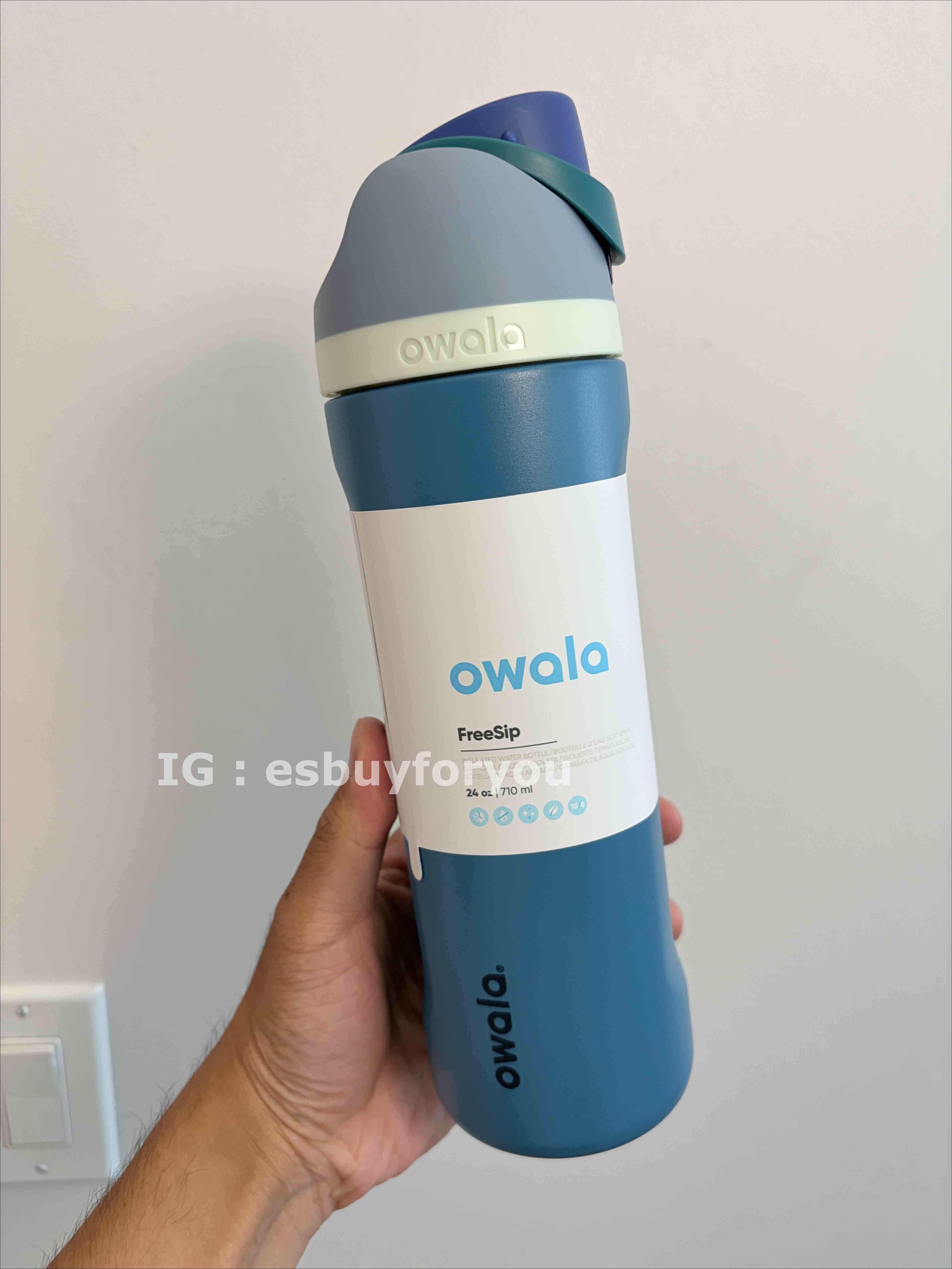 Owala (24/32oz) 不鏽鋼 FreeSip 水壺 (內有吸管)  Denim 牛仔藍