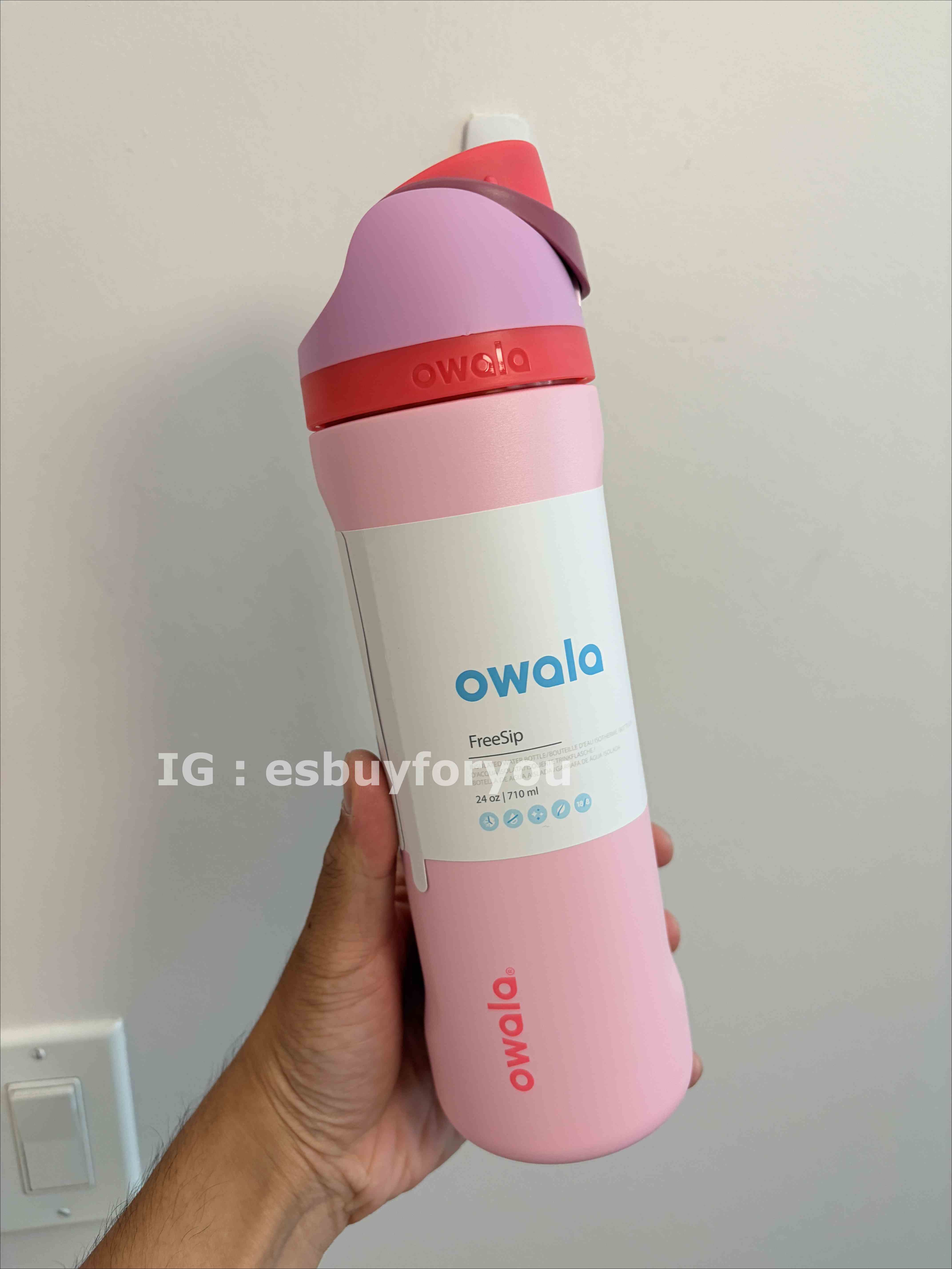 Owala (24/32oz) 不鏽鋼 FreeSip 水壺 (內有吸管) Angel Food Cake 天使蛋糕