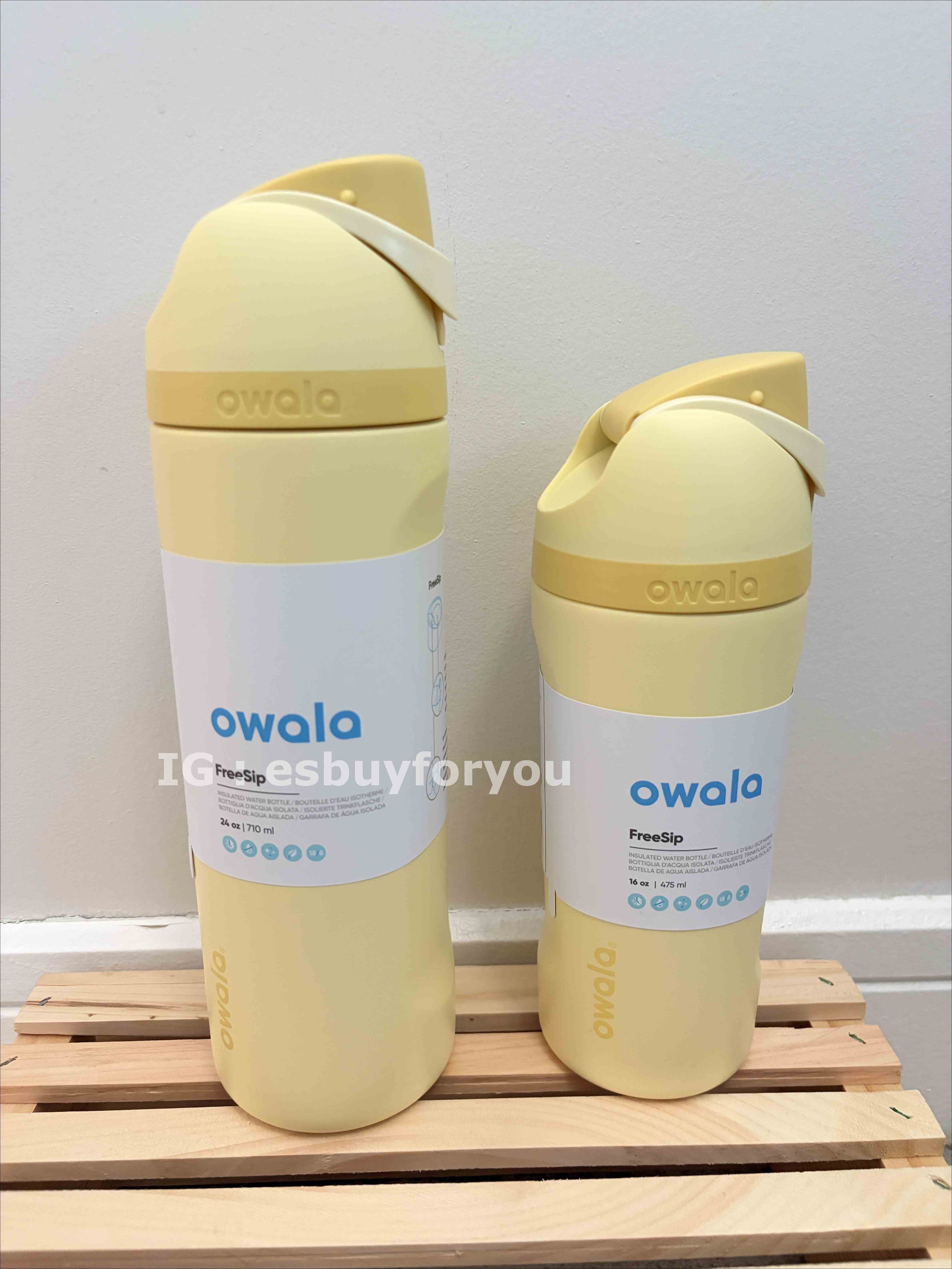 Owala (16/24/32oz) 不鏽鋼 FreeSip 水壺 (內有吸管) (2色)