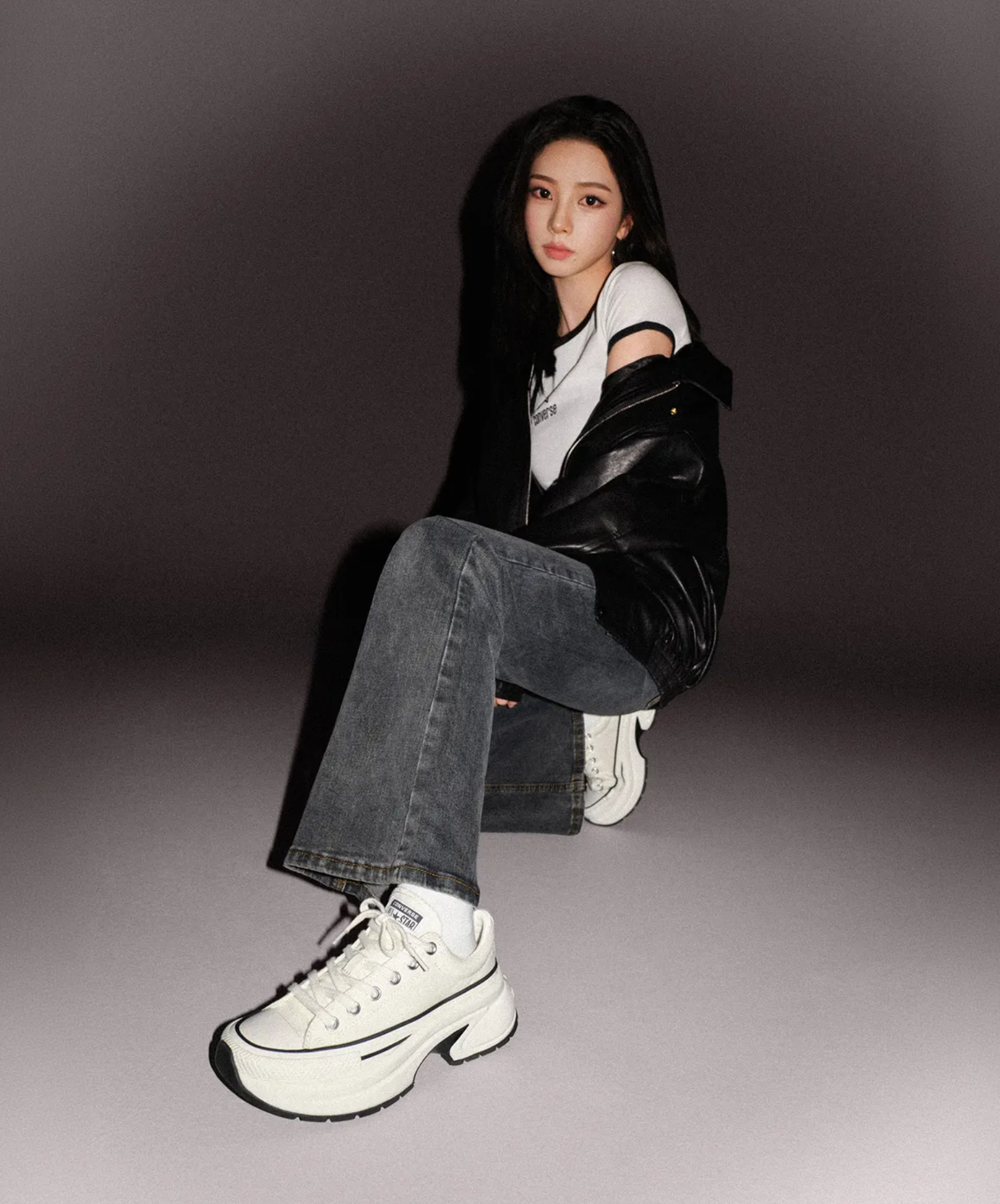 Karina代言同款！CONVERSE RUN STAR CRUSH 厚底鞋 增高 (2 Colours)