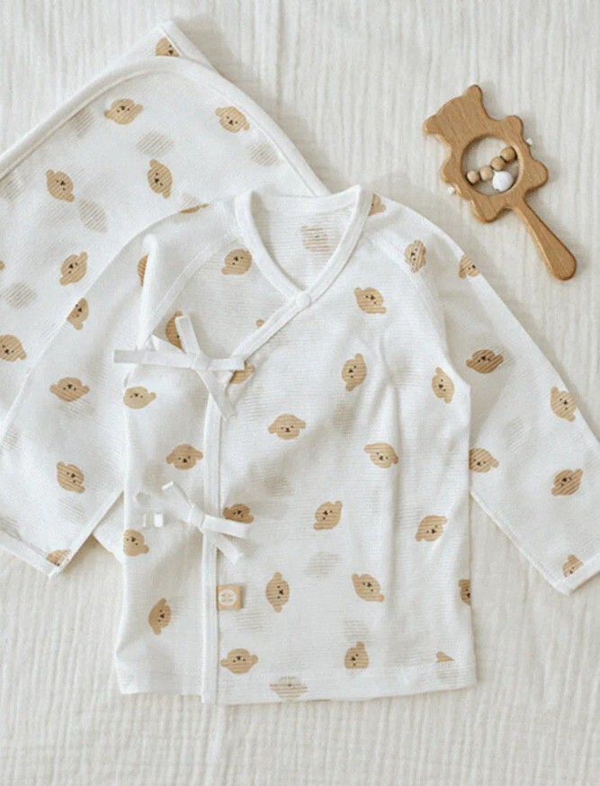 【BABY & I】Korea Summer Newborn Wrap Top (Puppy) 34x23cm