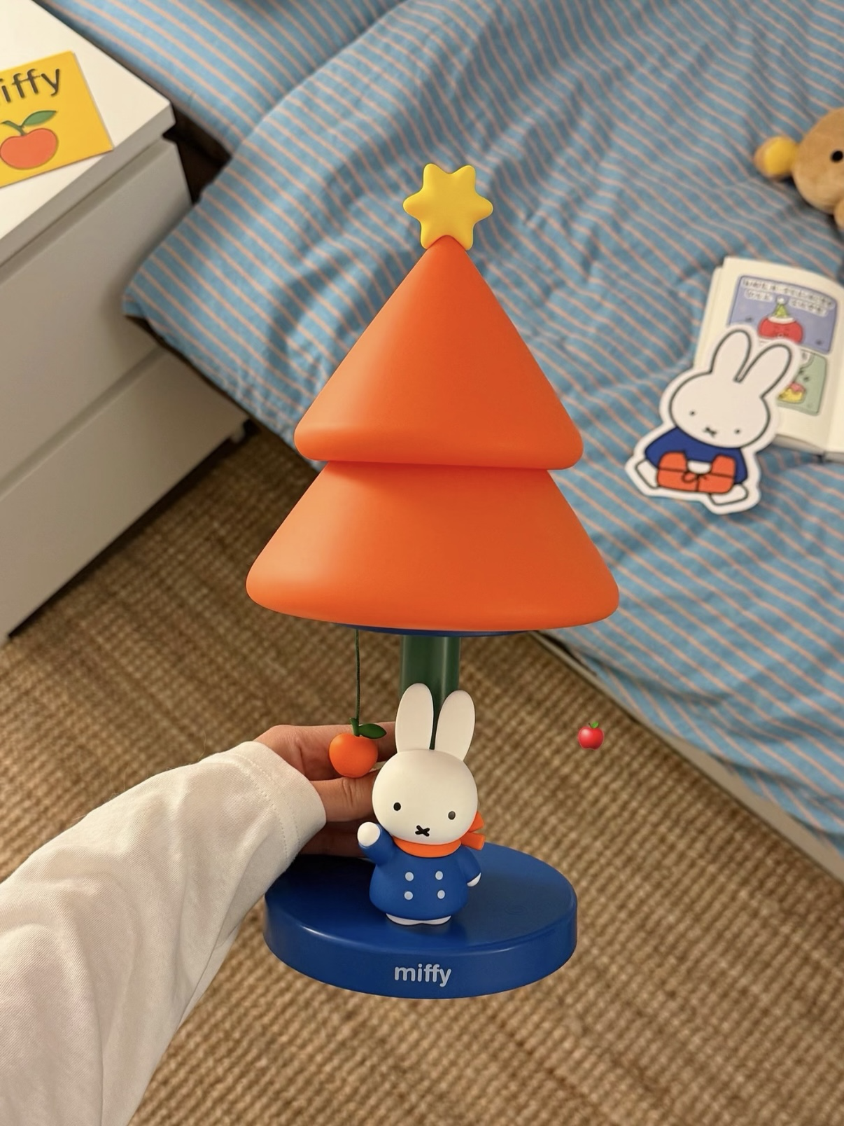 (預購）正版授權✨米菲兔 蘋果味miffy聲控 夜燈 小夜燈 可愛夜燈 檯燈