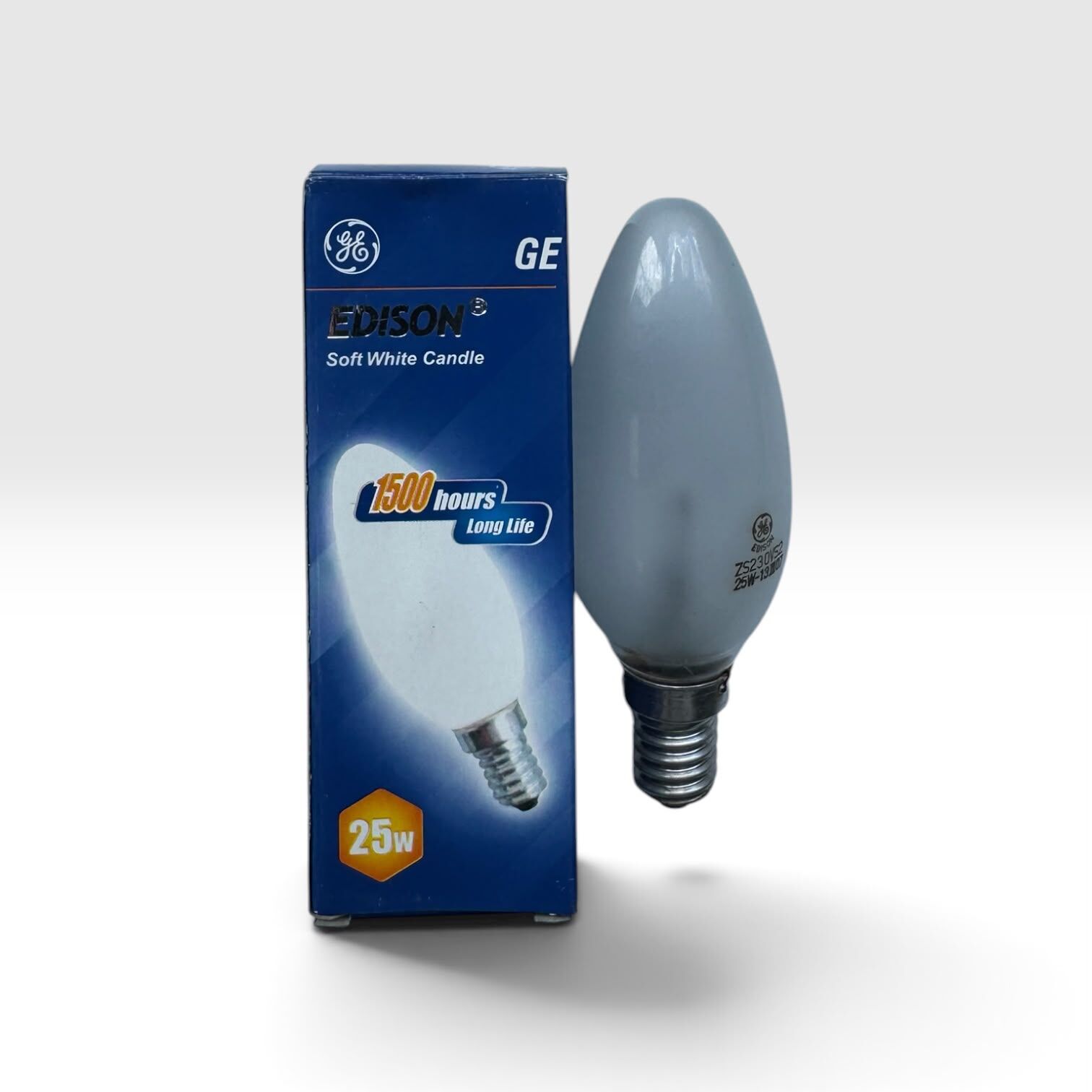 GE 蠟燭 25W E14 磨砂燈泡