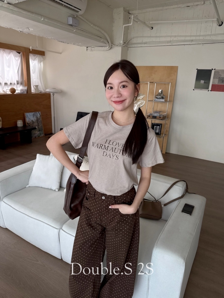 厚棉!簡約英字tee*3色