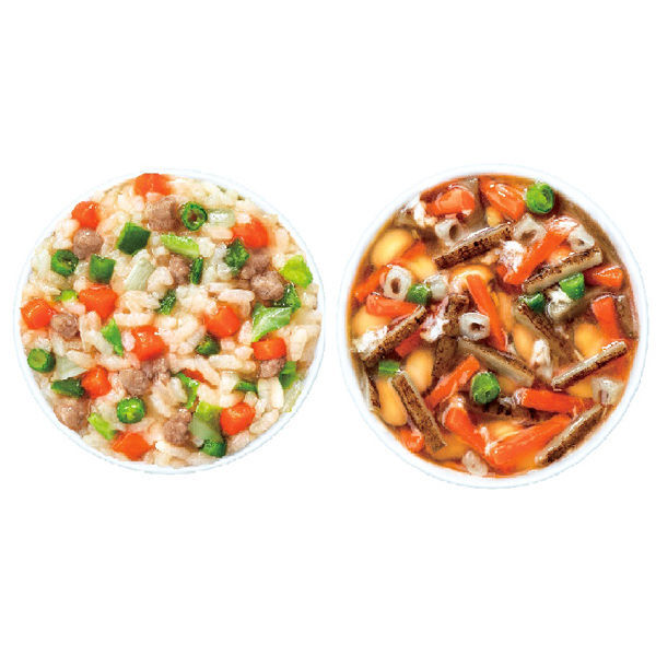 【Wakodo】BIG Ready-to-Eat Cup Assorted Chinese-style Rice Bowl + Braised Root Vegetables 190g (110g+80g) (12 Months+)