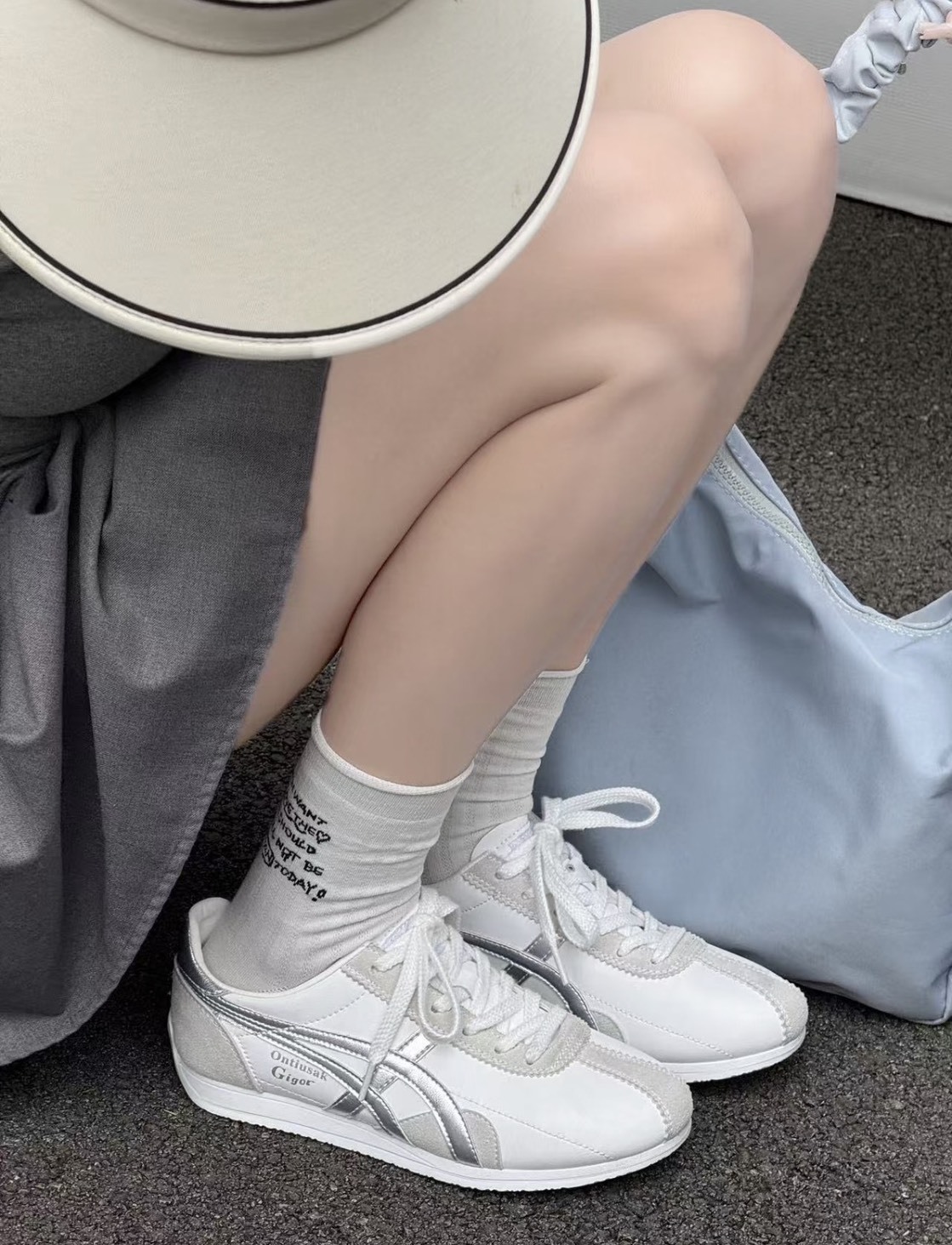 〈日本限定配色🤍〉Onitsuka Tiger 鬼塚虎 RUNSPARK 銀白