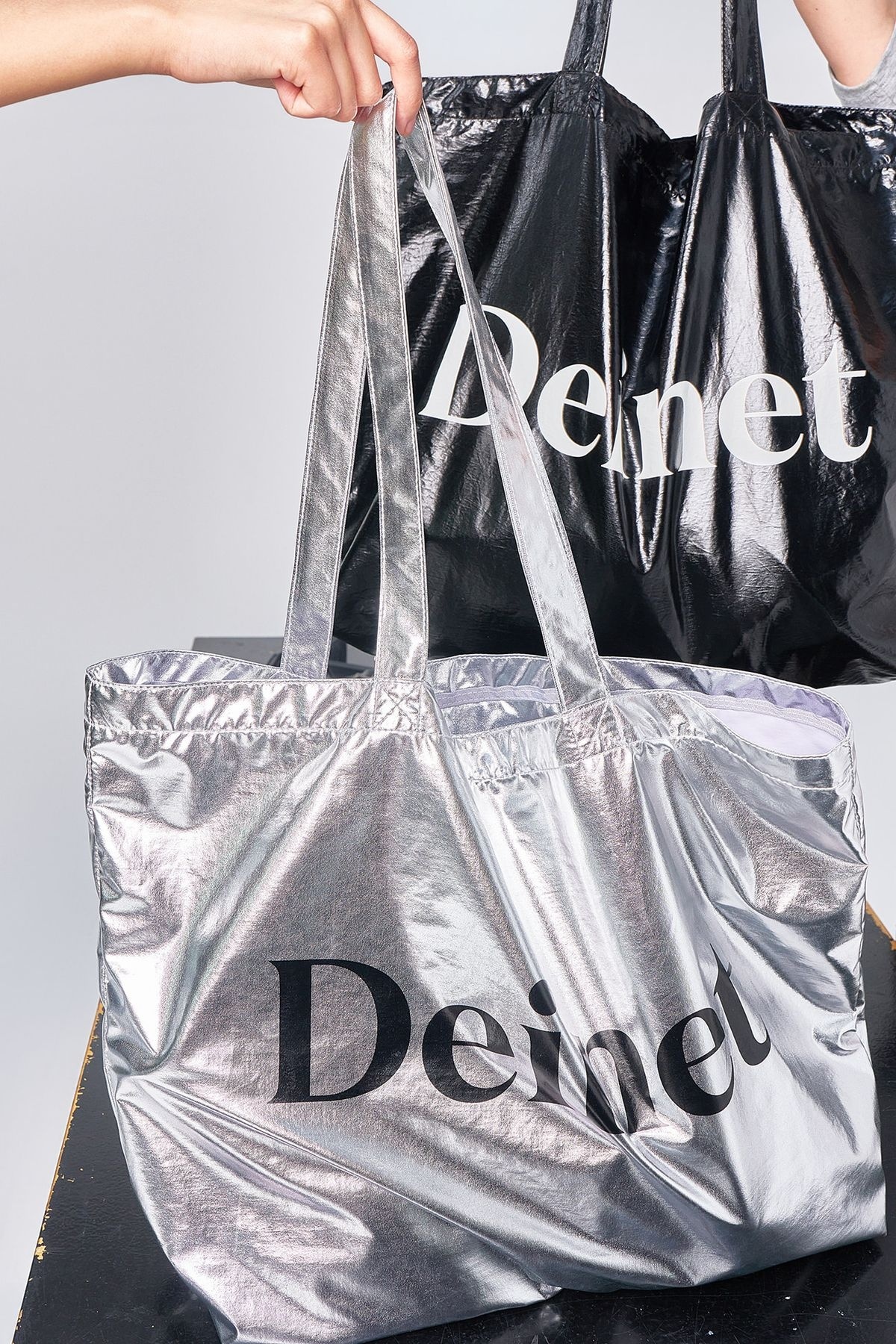 DEINET ESSENTIAL LOGO SHOULDER BIG BAG【2款款式】