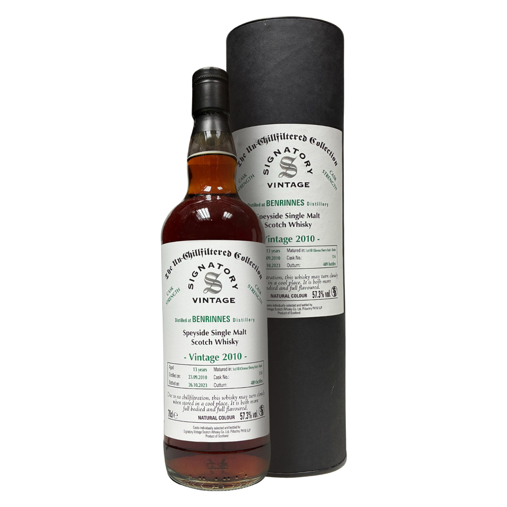 Signatory Vintage The Un-Chillfiltered Collection Benrinnes 2010 13 Years Old #114 57.3%