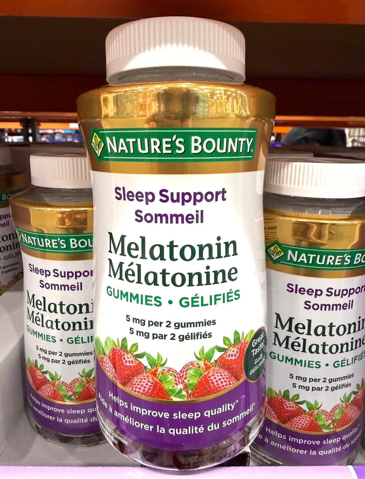 加姐 Nature's Bounty 褪黑素 (瞓覺糖) 2.5mg 180粒 *滿$899包京東送貨上門* CC30