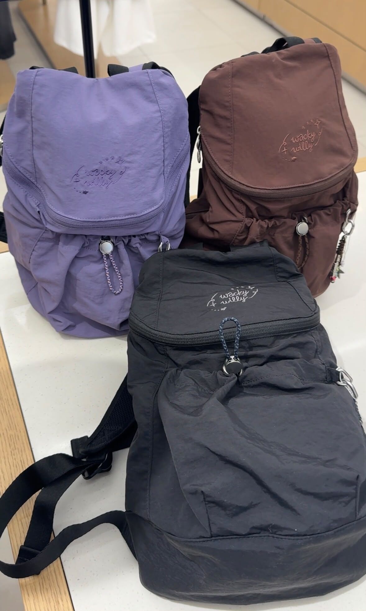 連線入code $48x GET!!✨ Wacky WiLLy｜Women's Compact Backpack [3 colors] WW368