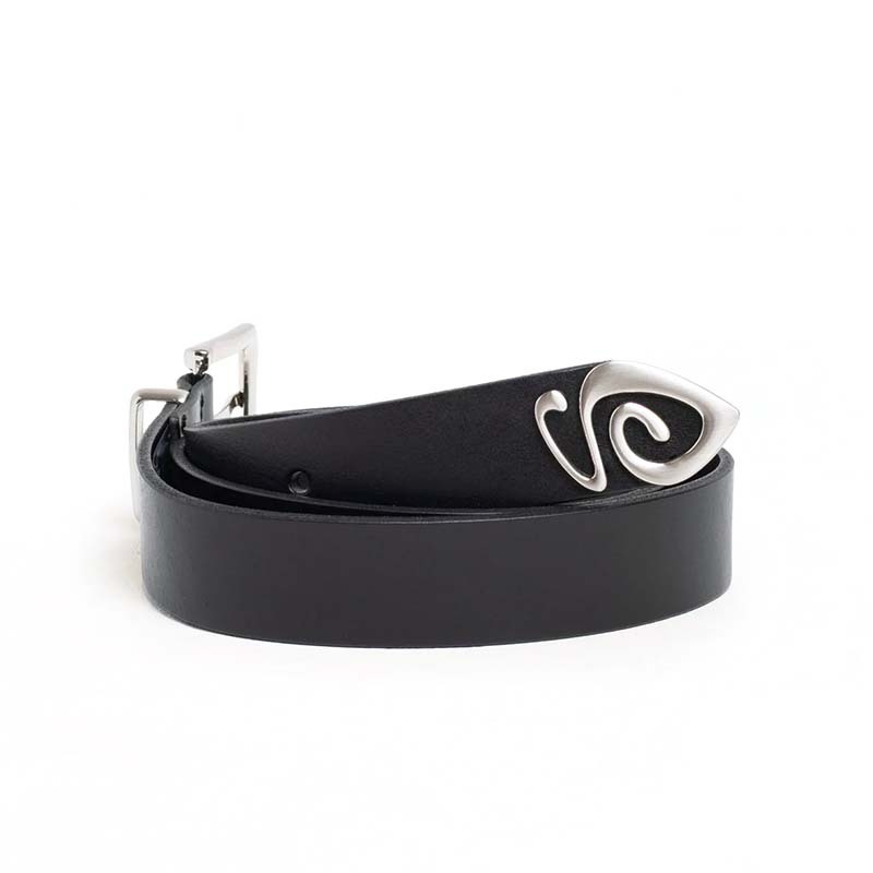 Stussy Metal S Tip Belt 皮帶 黑色 135191-BK [台灣現貨]