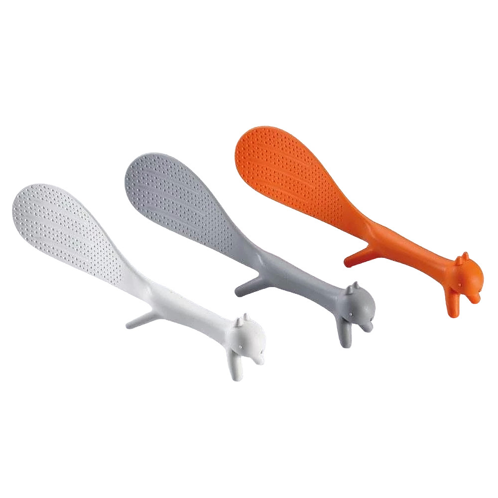 Standing squirrel rice spoon