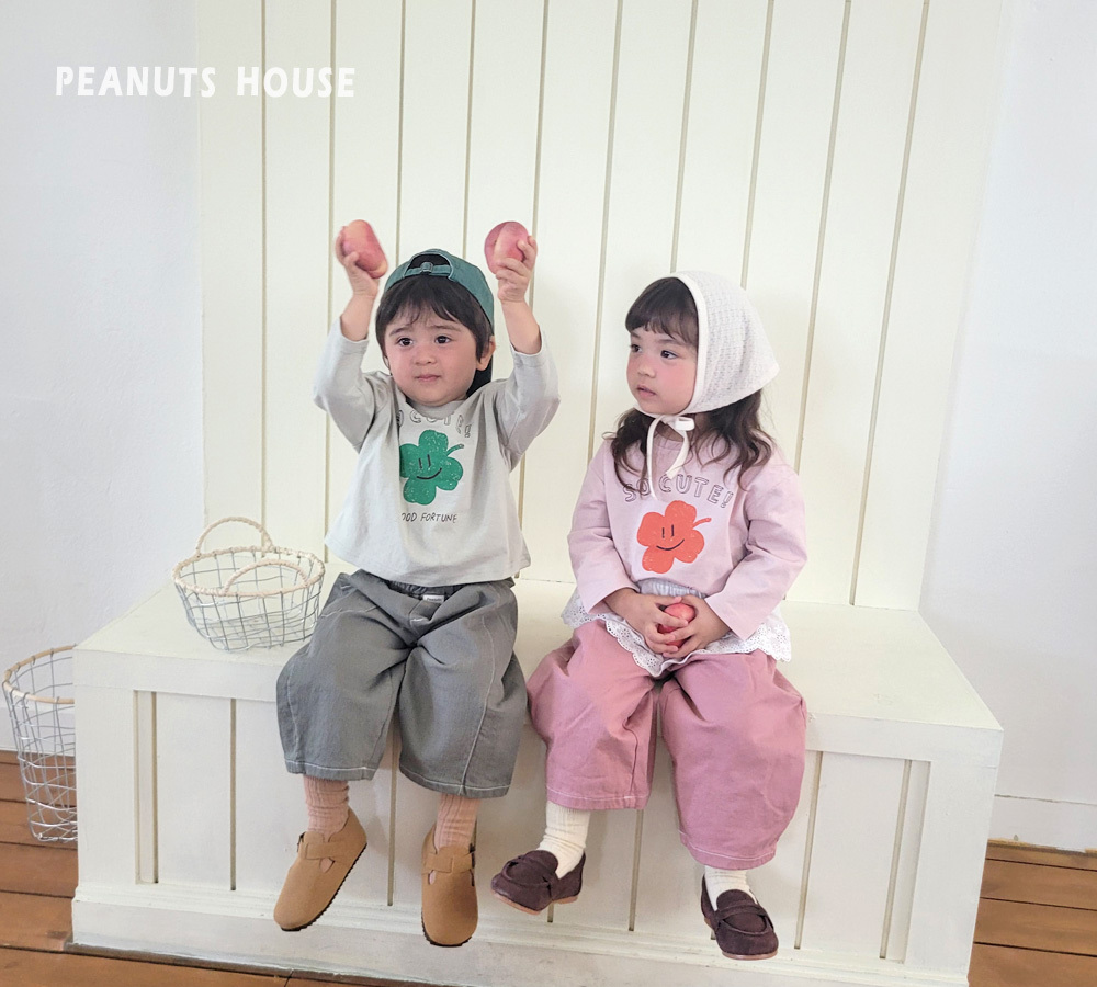 正韓秋PEANUTS 四色車線蘿蔔褲