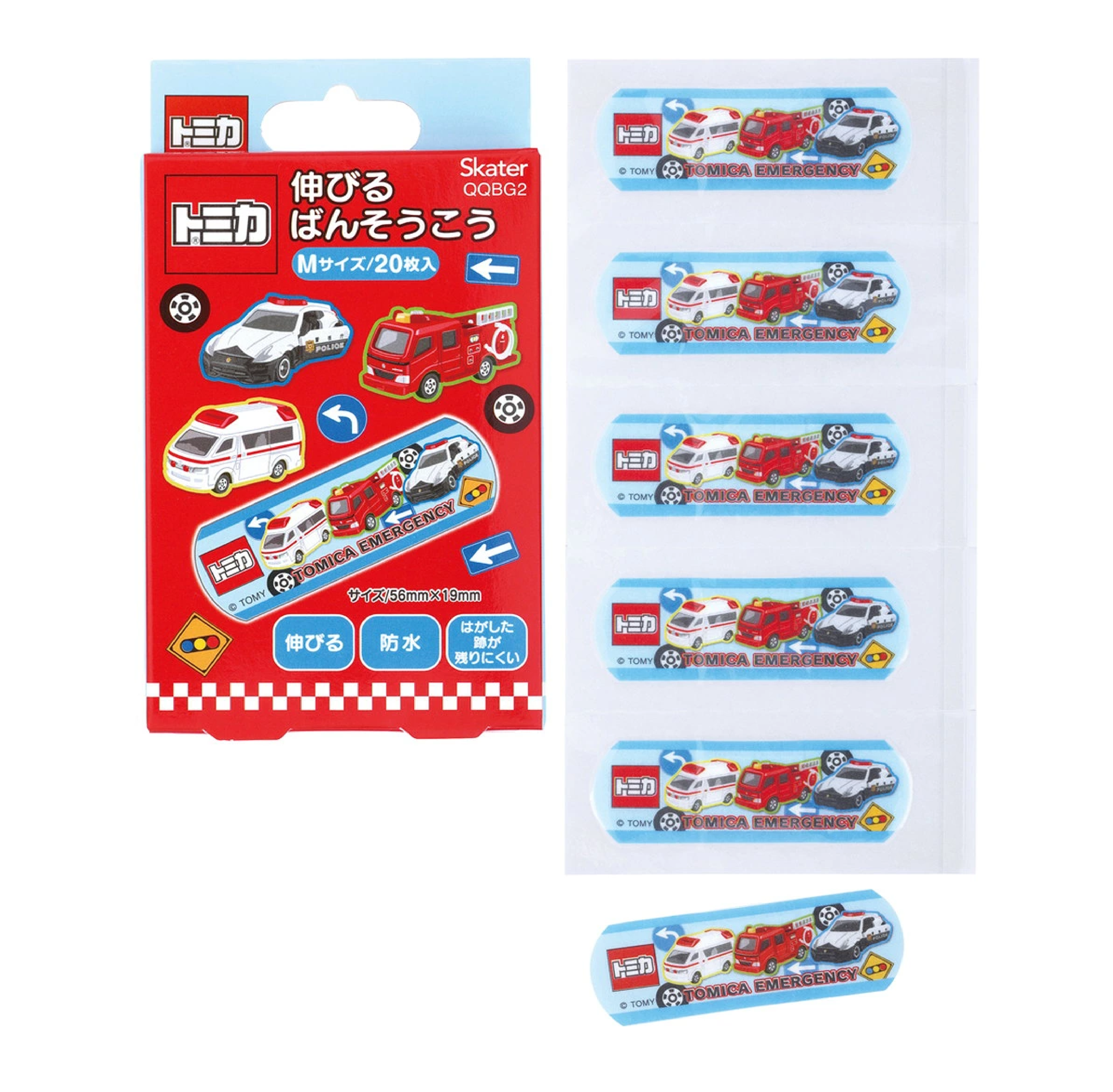 【Skater】TOMICA Cartoon Waterproof Bandage