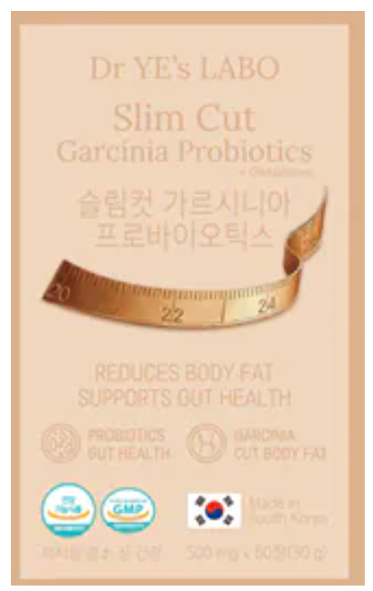VF57 DR.YE's LABO 瘦Cut 益生菌+ 谷胱甘肽 SlimCut Garcinia Probiotics + Glutathione 500 mgx60粒(30g) (LA044)