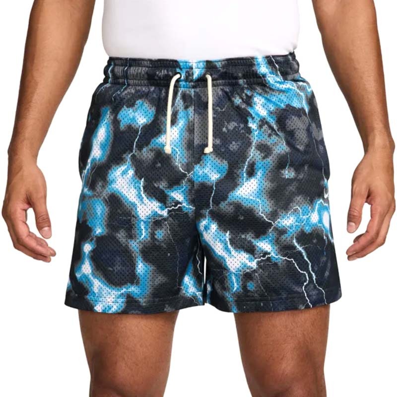 NIKE AS M NK DF 5IN MESH SHORT 黑藍閃電 網眼 籃球 短褲 排汗 運動 抽繩 IM5917-418 [台灣現貨]