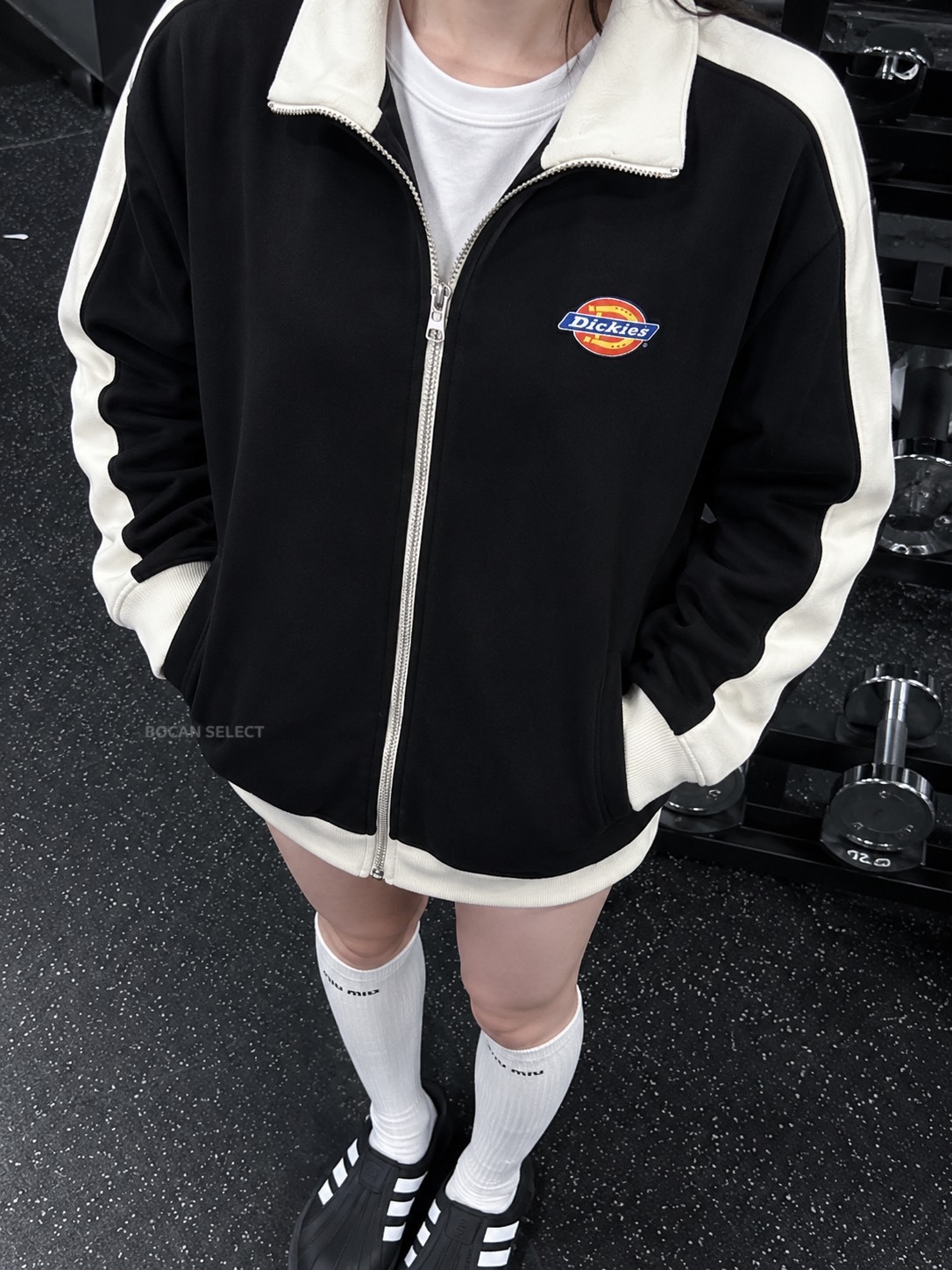 DICKIES 美式 撞色拼接 立領 重磅外套 男女同款