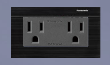 Panasonic 國際牌 GLATIMA系列 埋入式5.5mm絞線用附接地雙插座 WTGFP15126B 附蓋板