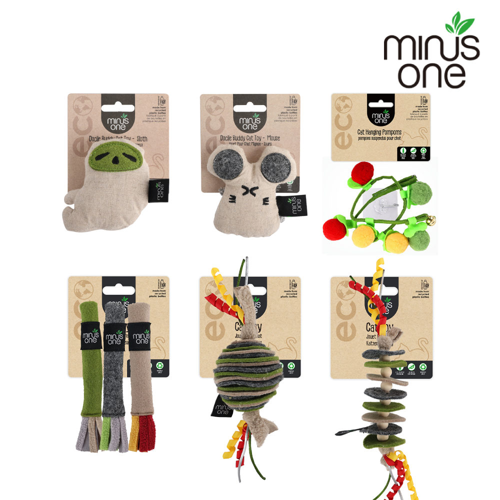 Minus One 邁樂思｜環保毛氈系列 貓咪吊掛玩具