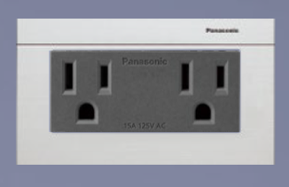 Panasonic 國際牌 GLATIMA系列 埋入式5.5mm絞線用附接地雙插座 WTGFP15126S 附蓋板