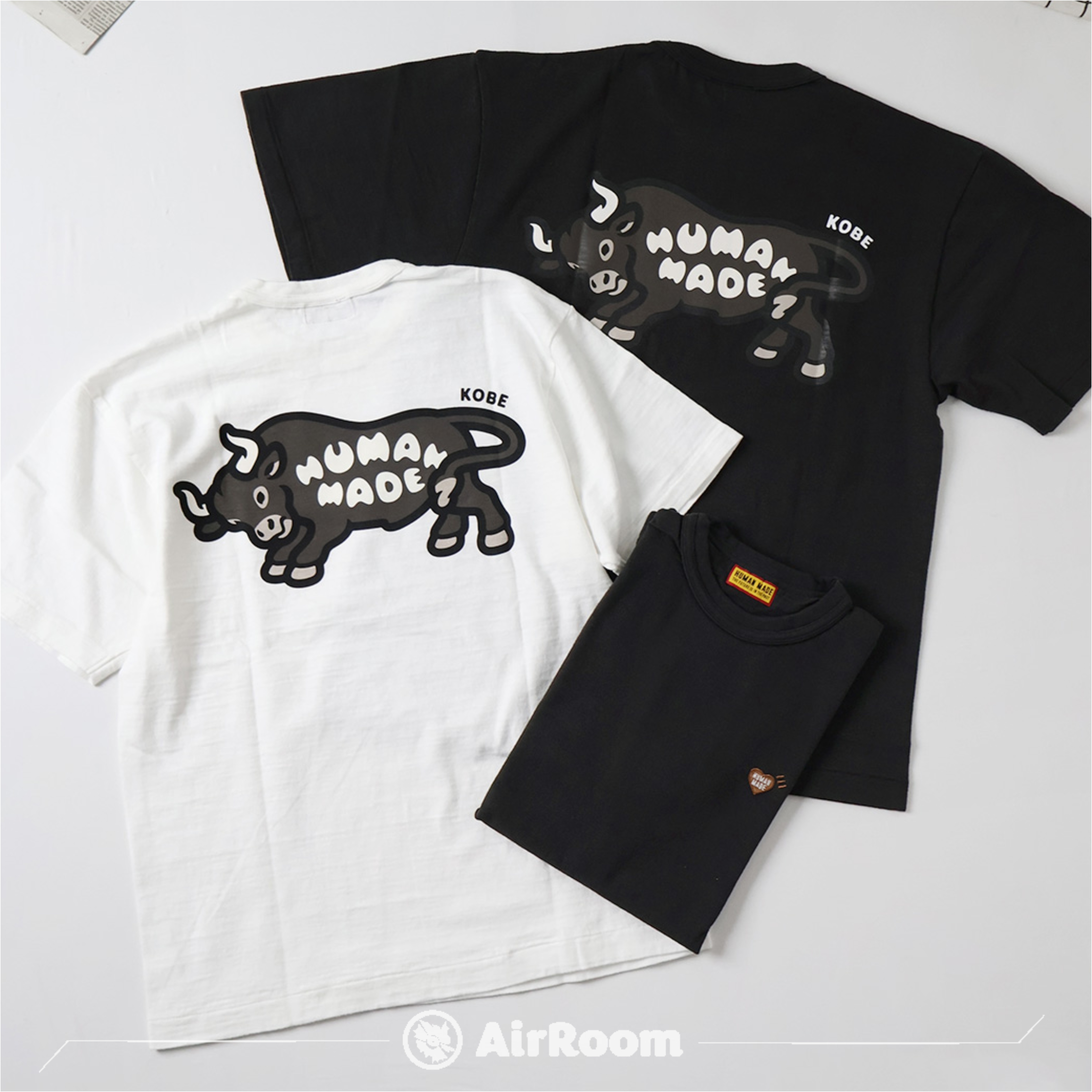 2026SS HUMAN MADE GRAPHIC T-SHIRT 店鋪限定 動物 神戶 牛 刺繡 愛心 短T 現貨 HM31TE042