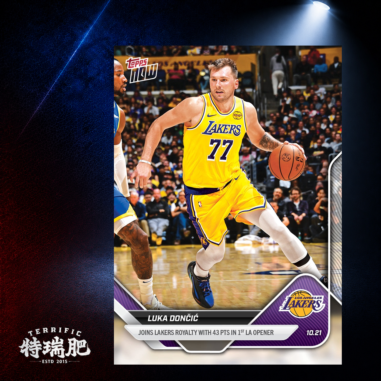 NBA球員卡 Luka Doncic - 2025-26 NBA Topps NOW® - Card 5 洛杉磯湖人