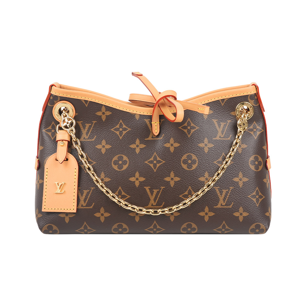 【Louis Vuitton】CarryAll BB Monogram 塗層帆布迷你二用鍊包