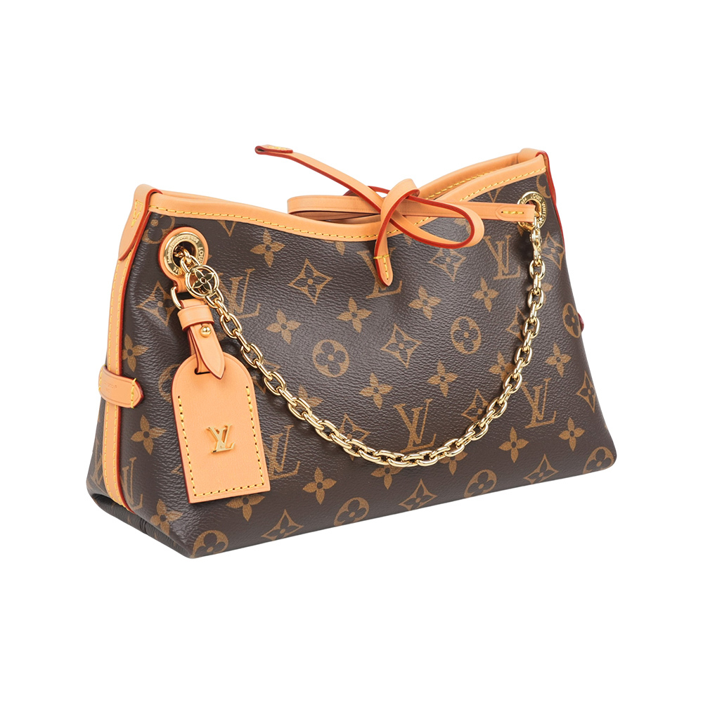 【Louis Vuitton】CarryAll BB Monogram 塗層帆布迷你二用鍊包