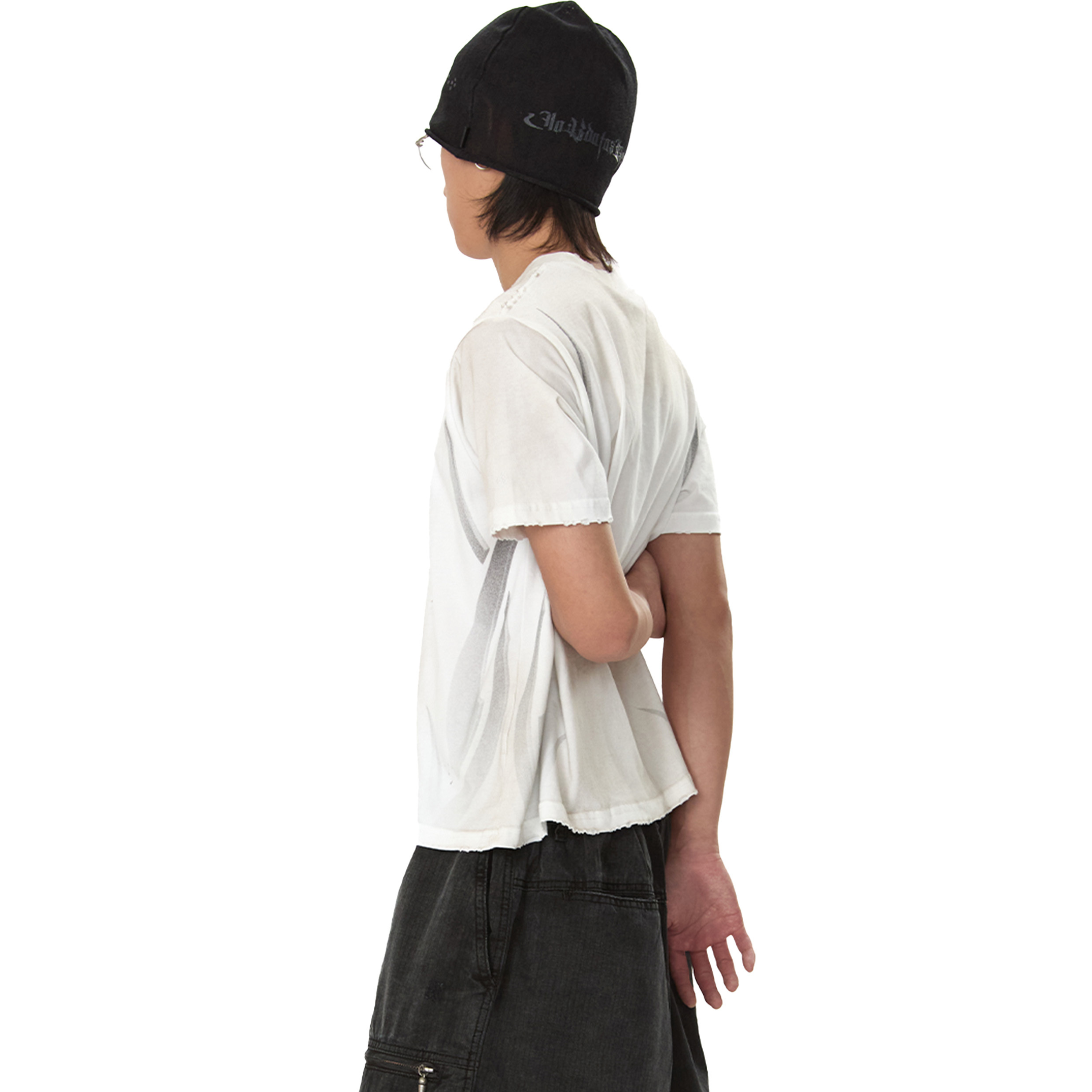 JOBDATASHEET Distressed Printed Slim Fit Short Sleeve Tee [D41]