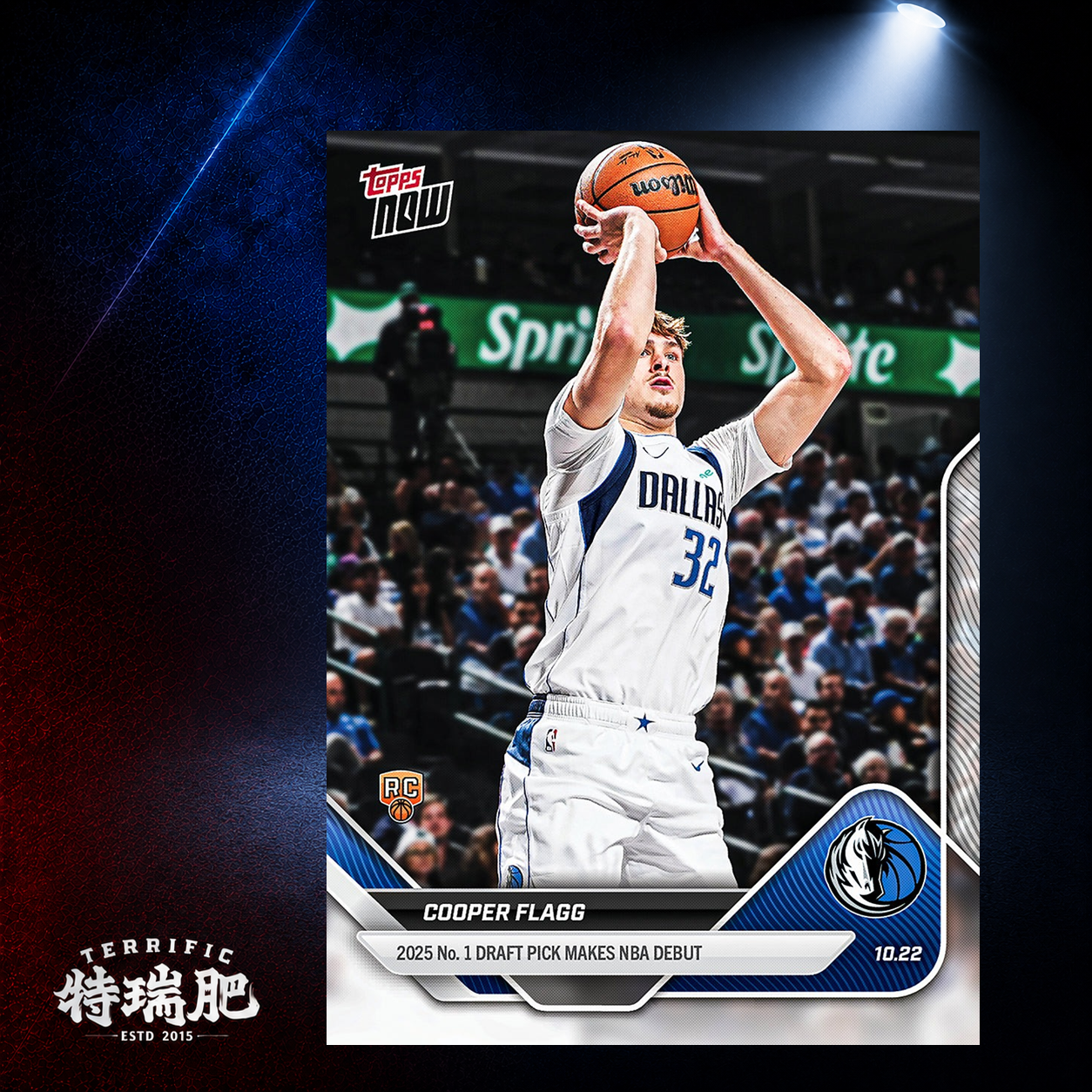 NBA球員卡 Cooper Flagg - 2025-26 NBA Topps NOW® - Card 6 達拉斯小牛 新人王 Rookie