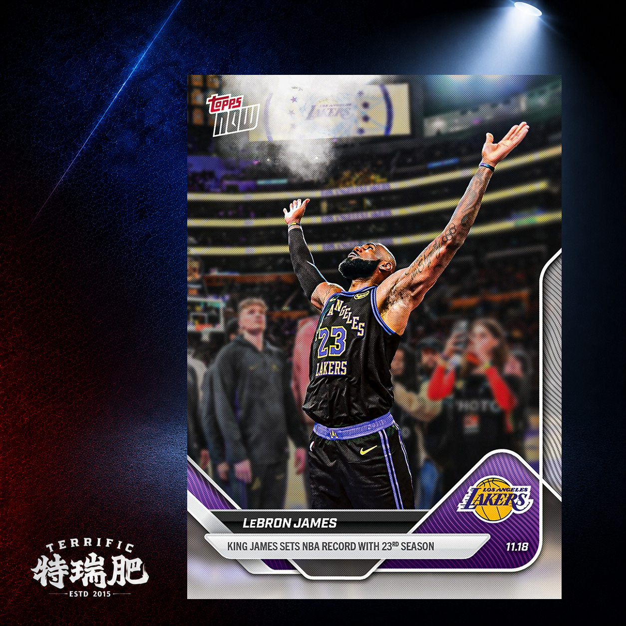 NBA球員卡 Lebron James - 2025-26 NBA Topps NOW® - Card 58 洛杉磯湖人 姆斯