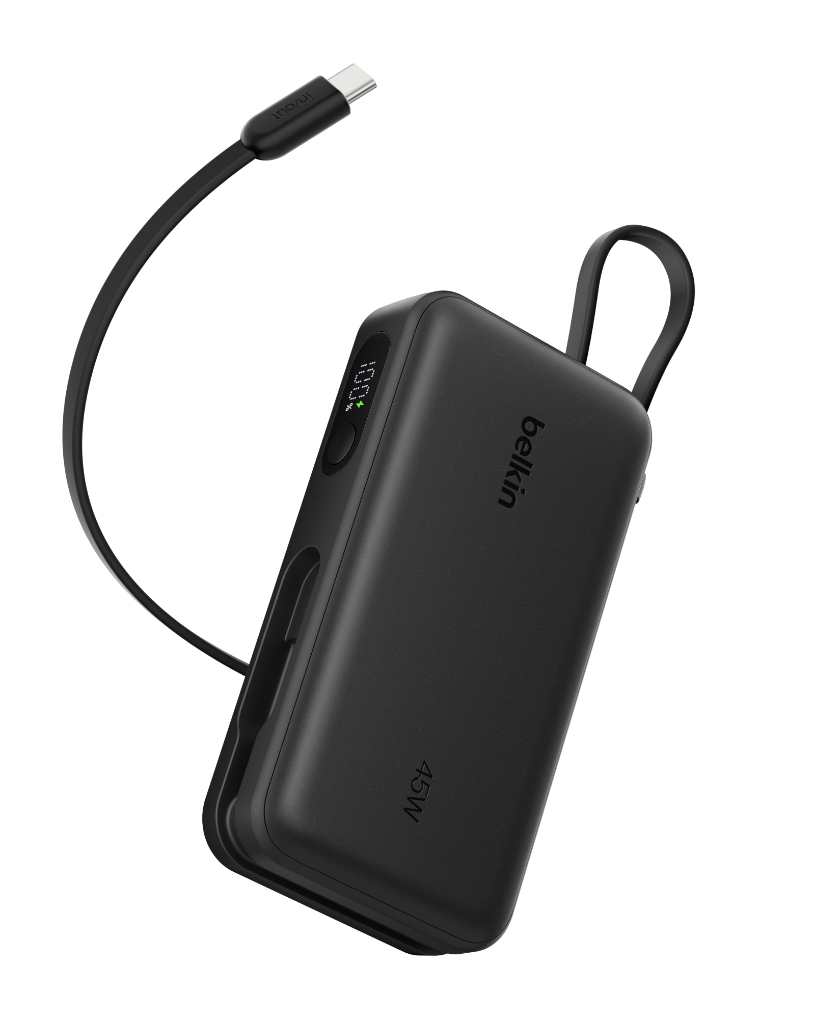 UltraCharge 行動電源 (10K / 45W / 內置 USB-C 充電線及電量顯示)