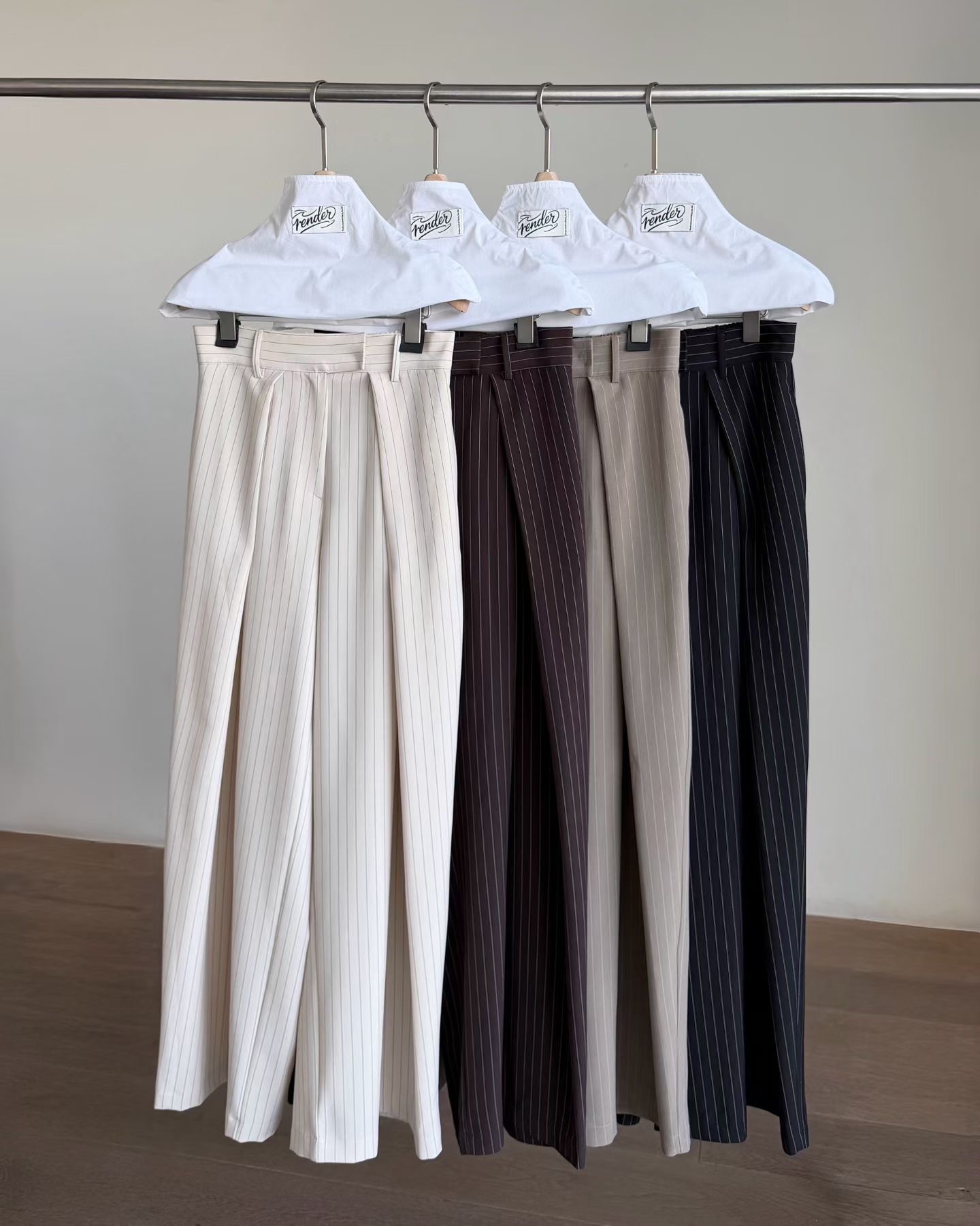RD2660 Stripe Wide-leg PT