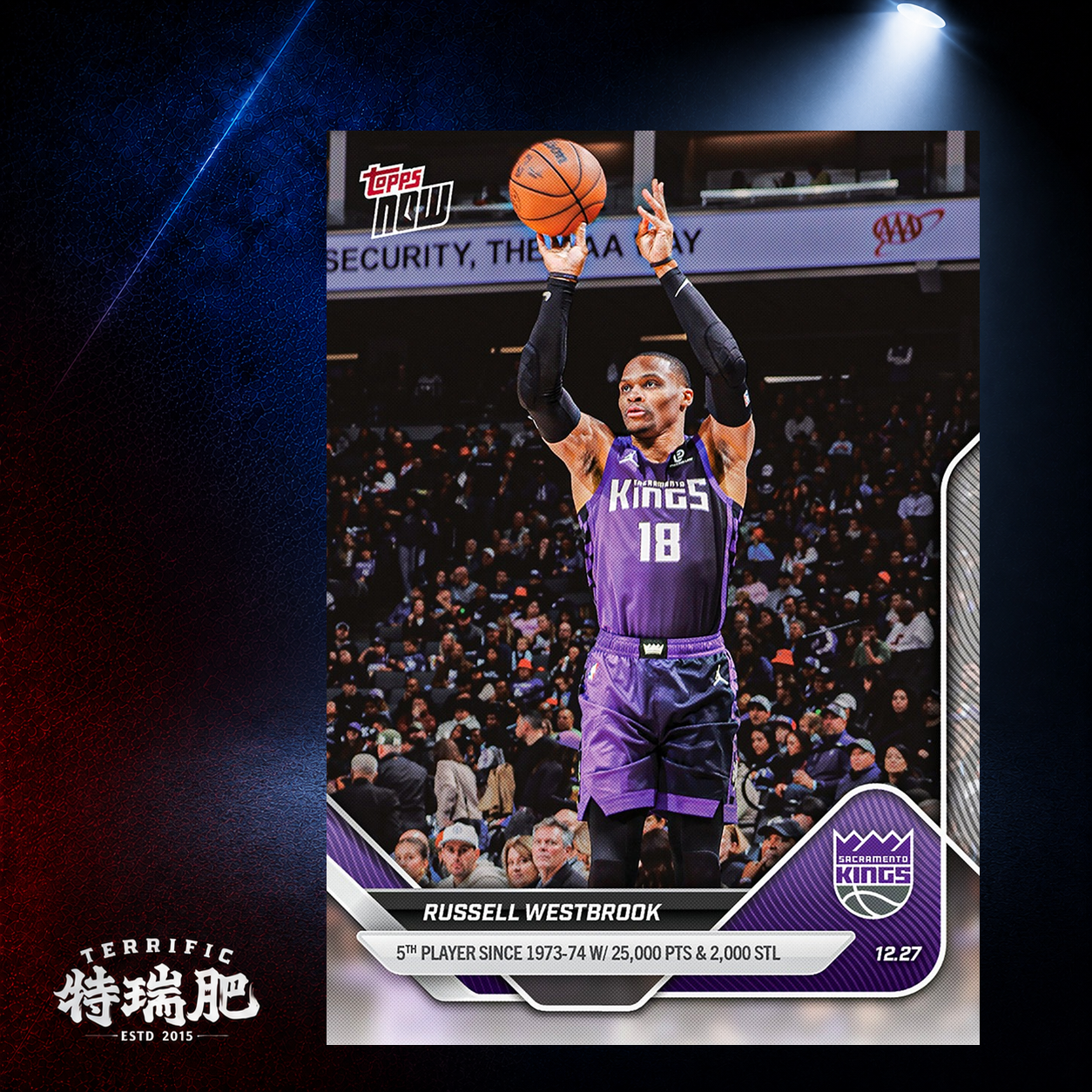 NBA球員卡 Russell Westbrook - 2025-26 NBA Topps NOW® - Card 104 沙加緬度國王