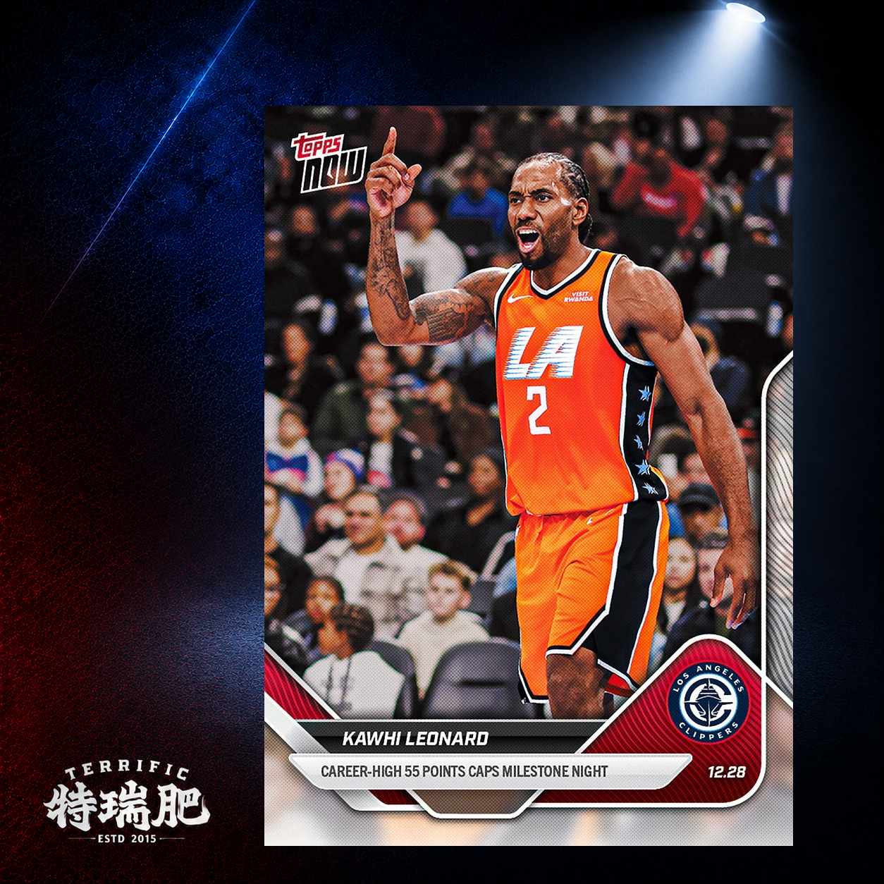 NBA球員卡 Kawhi Loenard - 2025-26 NBA Topps NOW® - Card 105 洛杉磯快艇