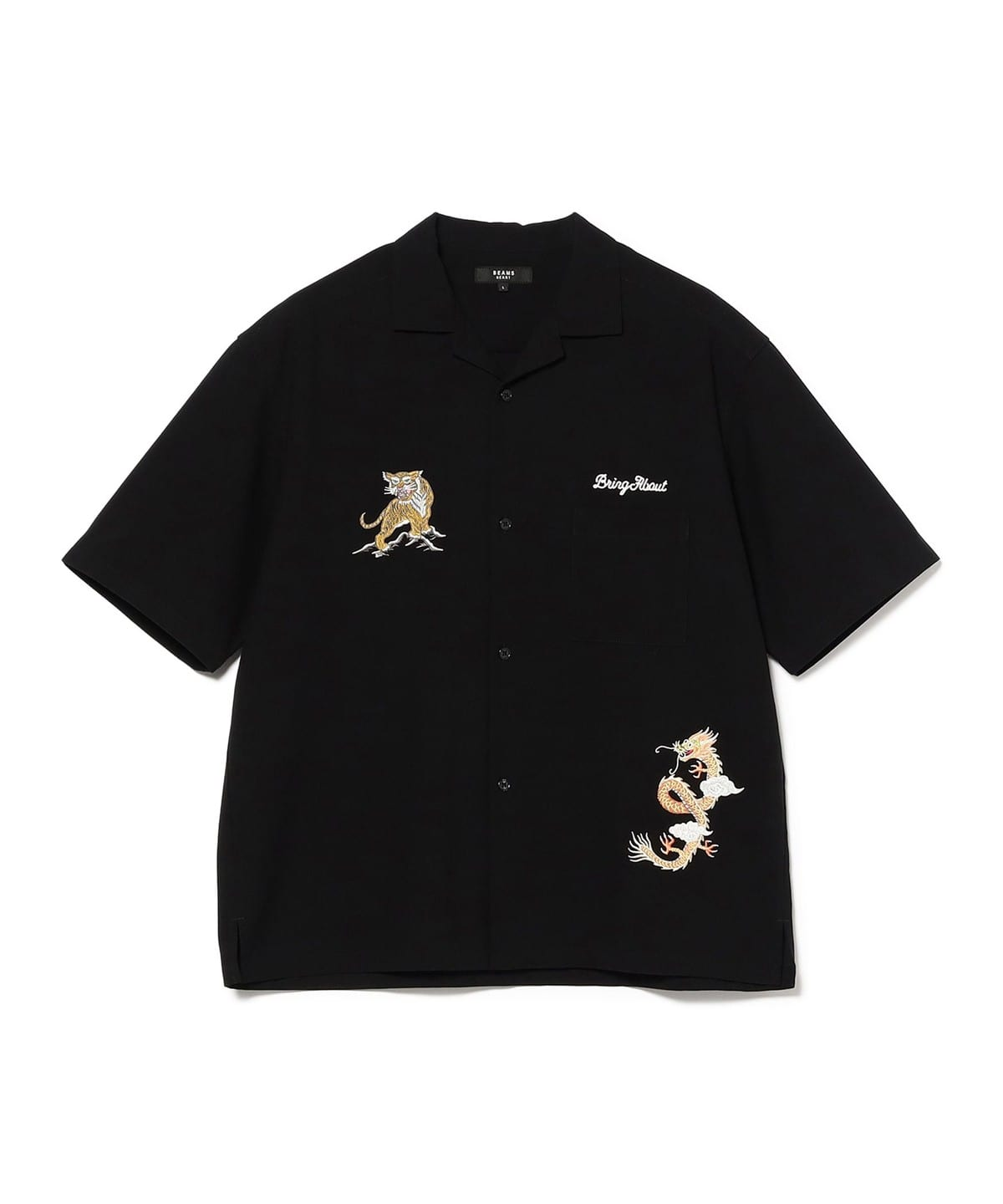 2026SS BEAMS HEART Souvenir embroidered open-collar shirt 橫須賀 胸前 老虎 刺繡 襯衫 短T 現貨 42010240147