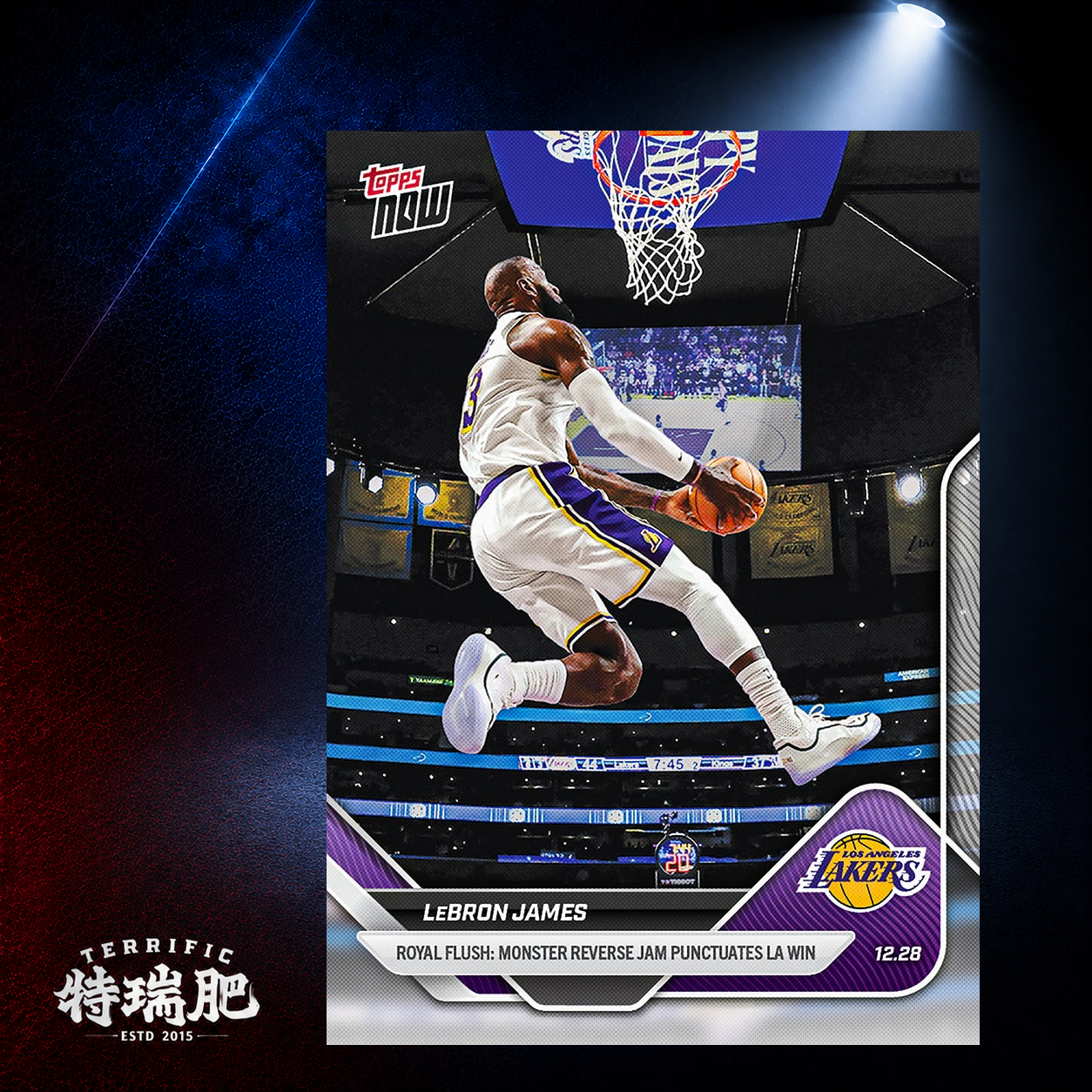 NBA球員卡 Lebron James - 2025-26 NBA Topps NOW® - Card 107 洛杉磯湖人 姆斯
