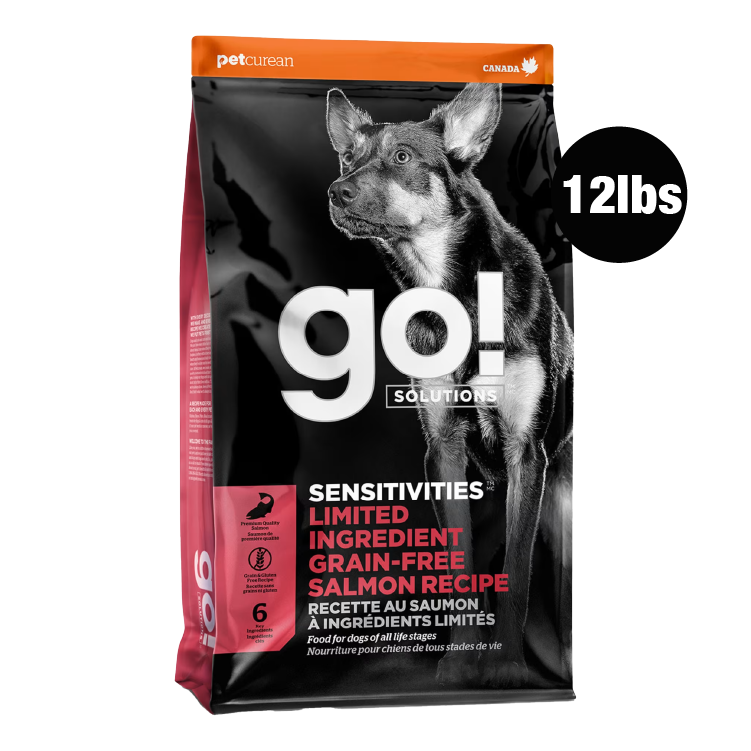 Go! Solutions低敏系列-單⼀肉源 無穀物 三文魚 狗糧配方 12lbs