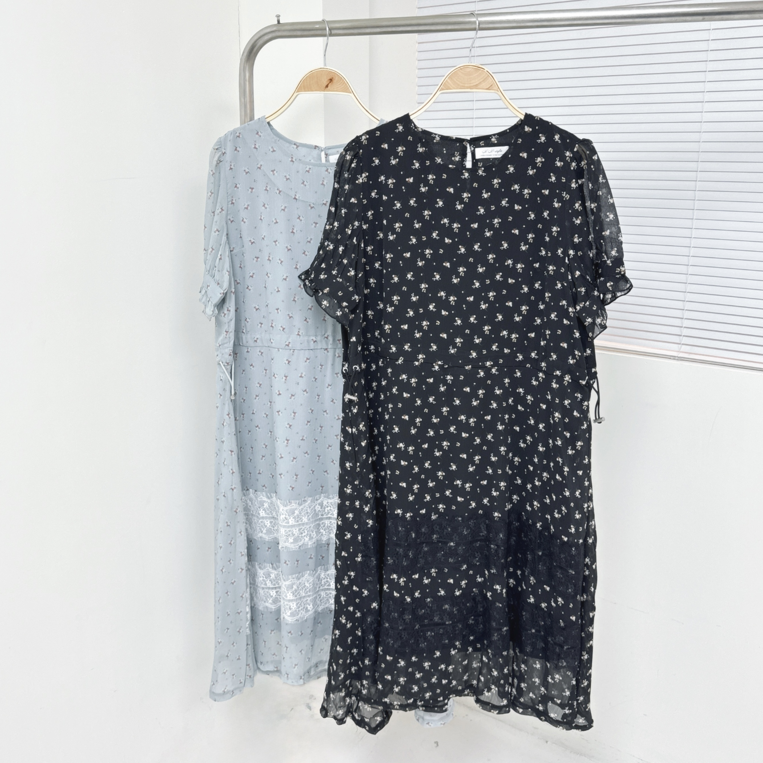 【廠家制】LACE邊碎花OPS (H33-H34)