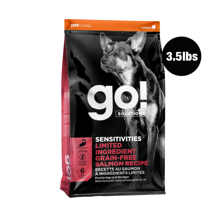 Go! Solutions低敏系列-單⼀肉源 無穀物 三文魚 狗糧配方 3.5lbs