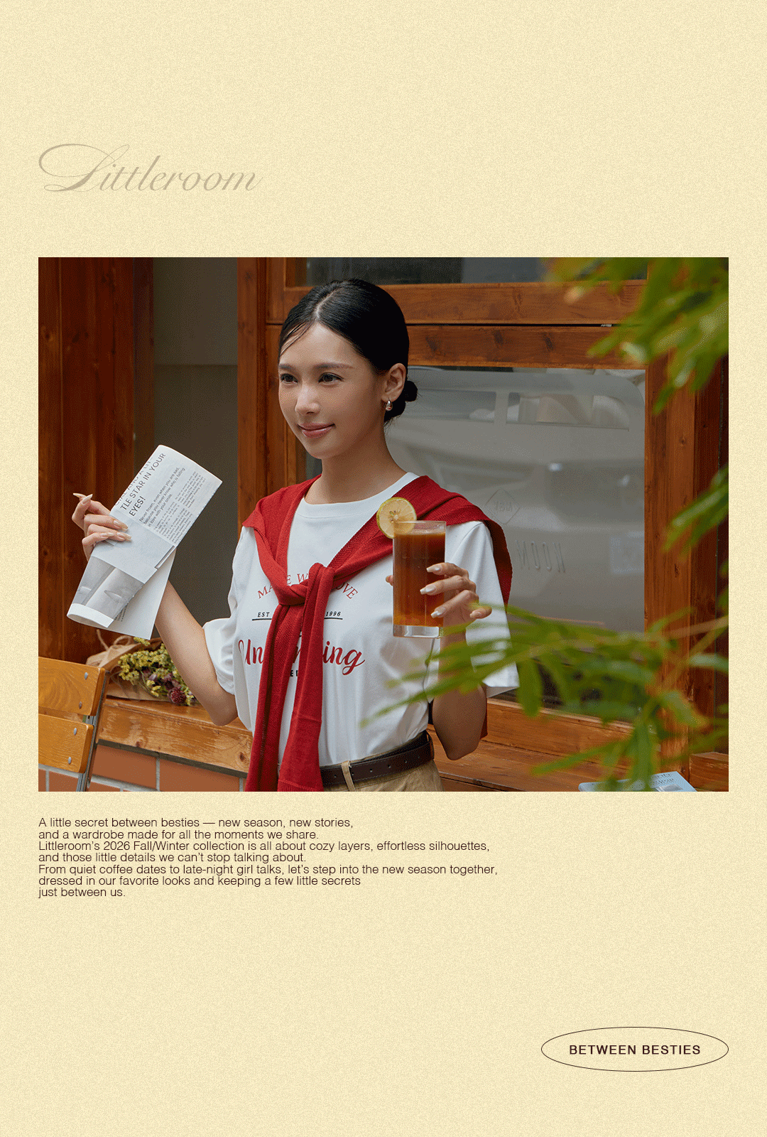 A3542-杯子英文短袖棉T(附披肩)