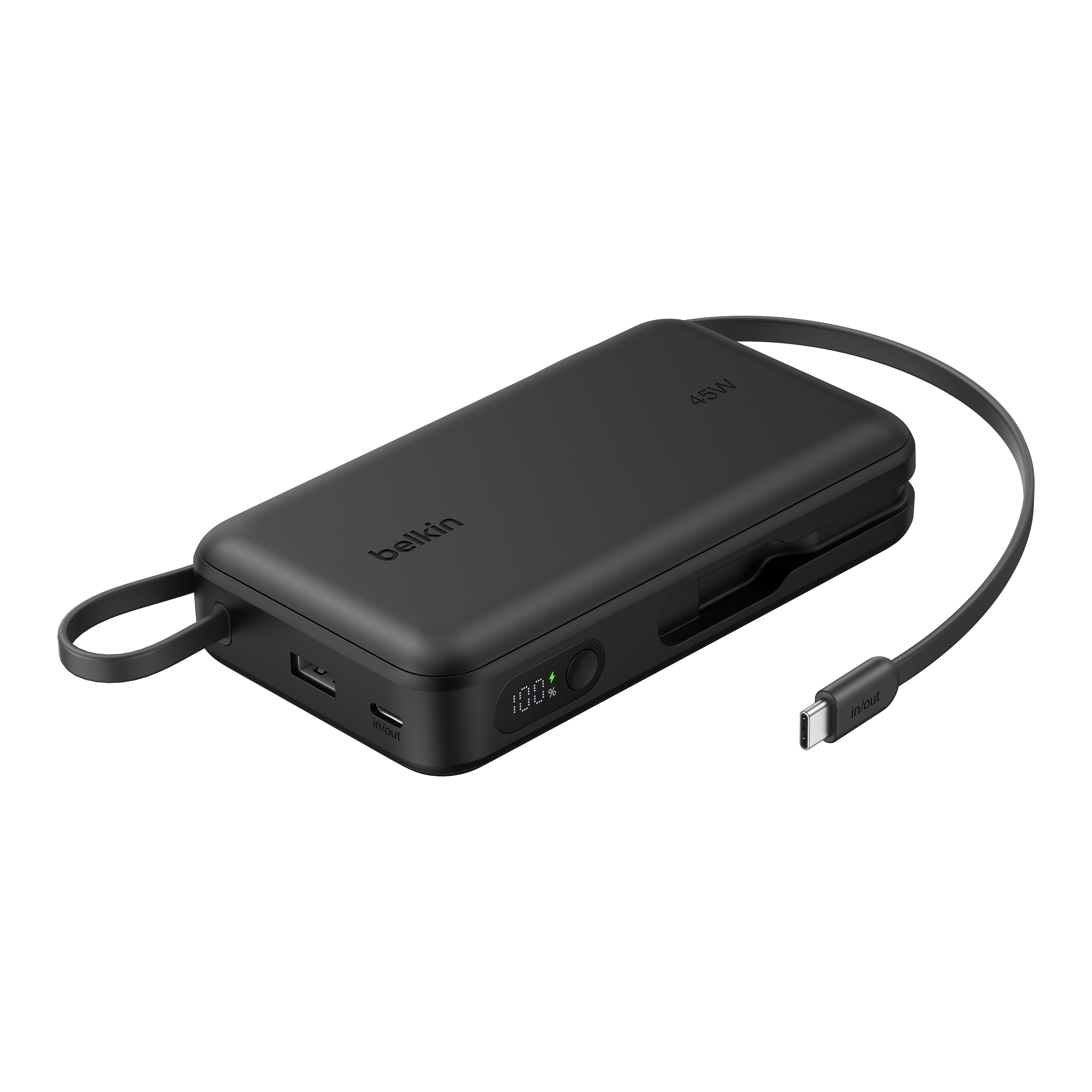 UltraCharge 行動電源 (20K / 45W / 內置USB-C充電線及電量顯示)