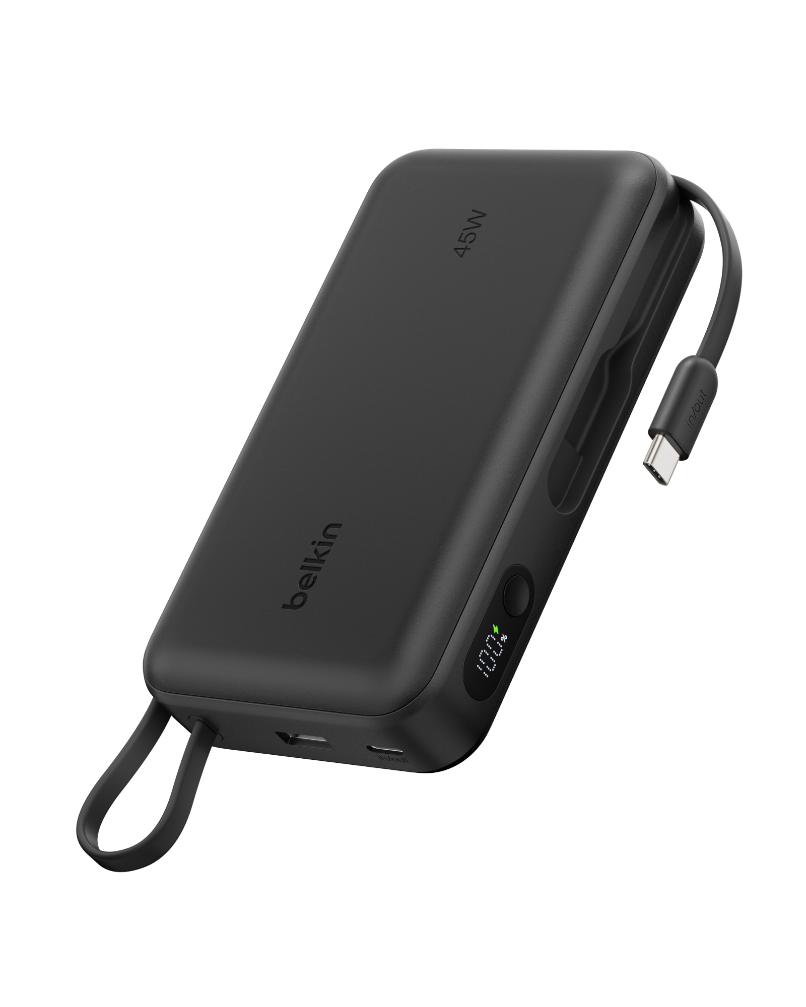 UltraCharge 行動電源 (20K / 45W / 內置USB-C充電線及電量顯示)