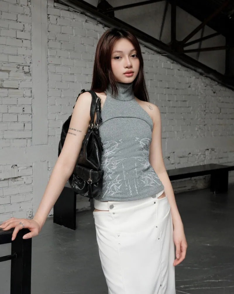 <快速出貨>BUNNYHILL RUE TANKTOP 高領 削肩 坦克 背心
