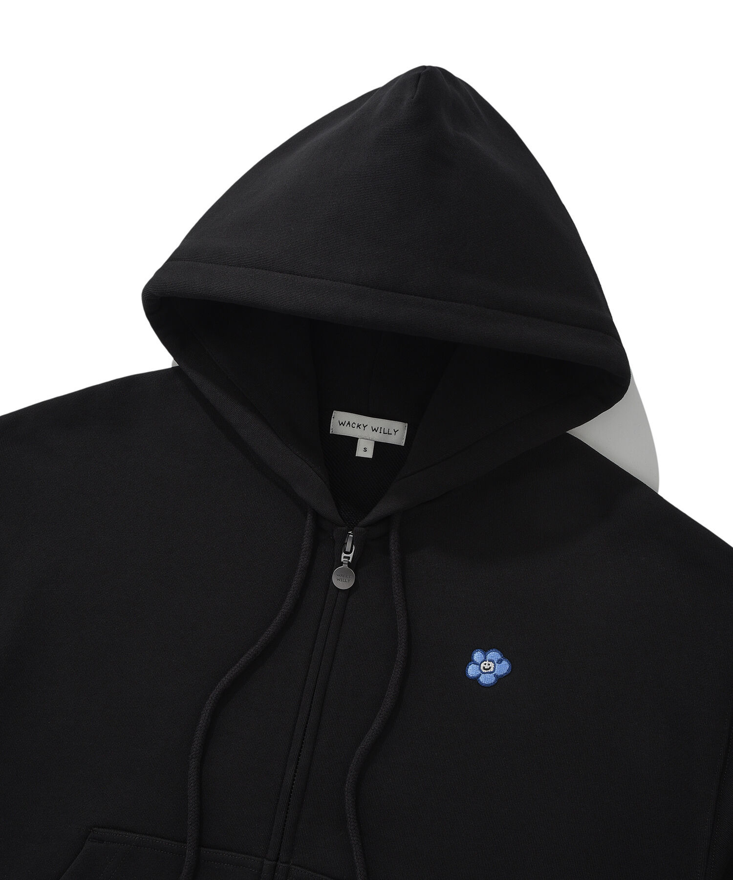 【30/8截單！限時優惠預訂】韓國 WACKY WILLY WOMEN LILY WAPPEN CROP ZIP-UP HOODIE（2色）