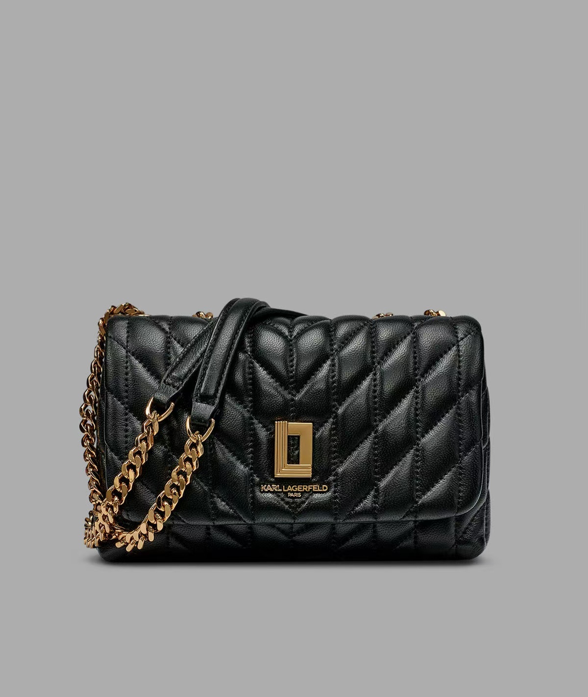 【預購】Karl Lagerfeld H0819106 LAFAYETTE 菱格紋皮革肩背包