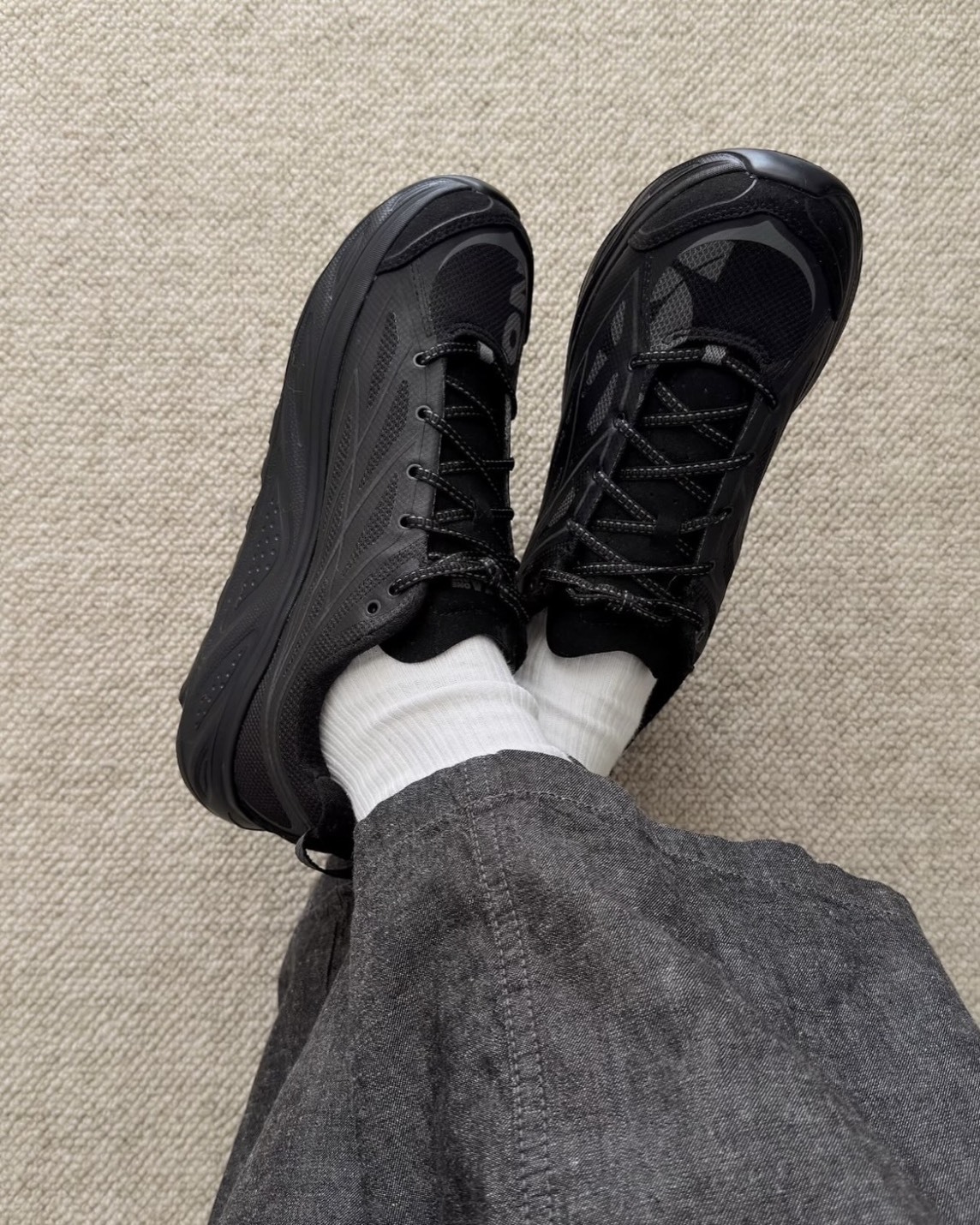 HOKA Huaka Pro Triple Black 復古 輕量 緩震 回彈 黑魂