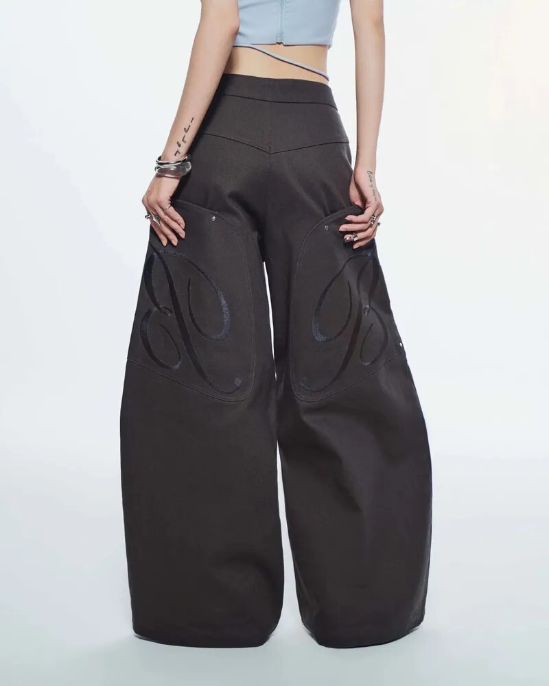 <快速出貨>BUNNYHILL SEYMOUR PANTS 口袋刺繡長褲
